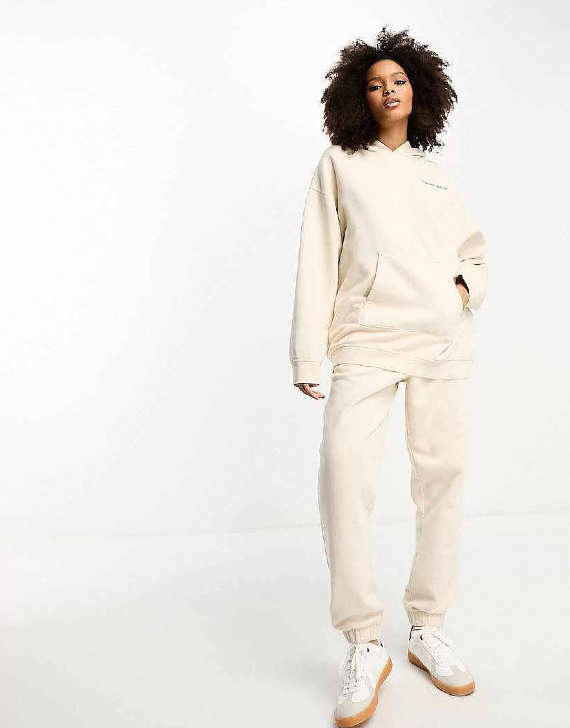 Women 4th & Reckless Lounge Tracksuit In Cream