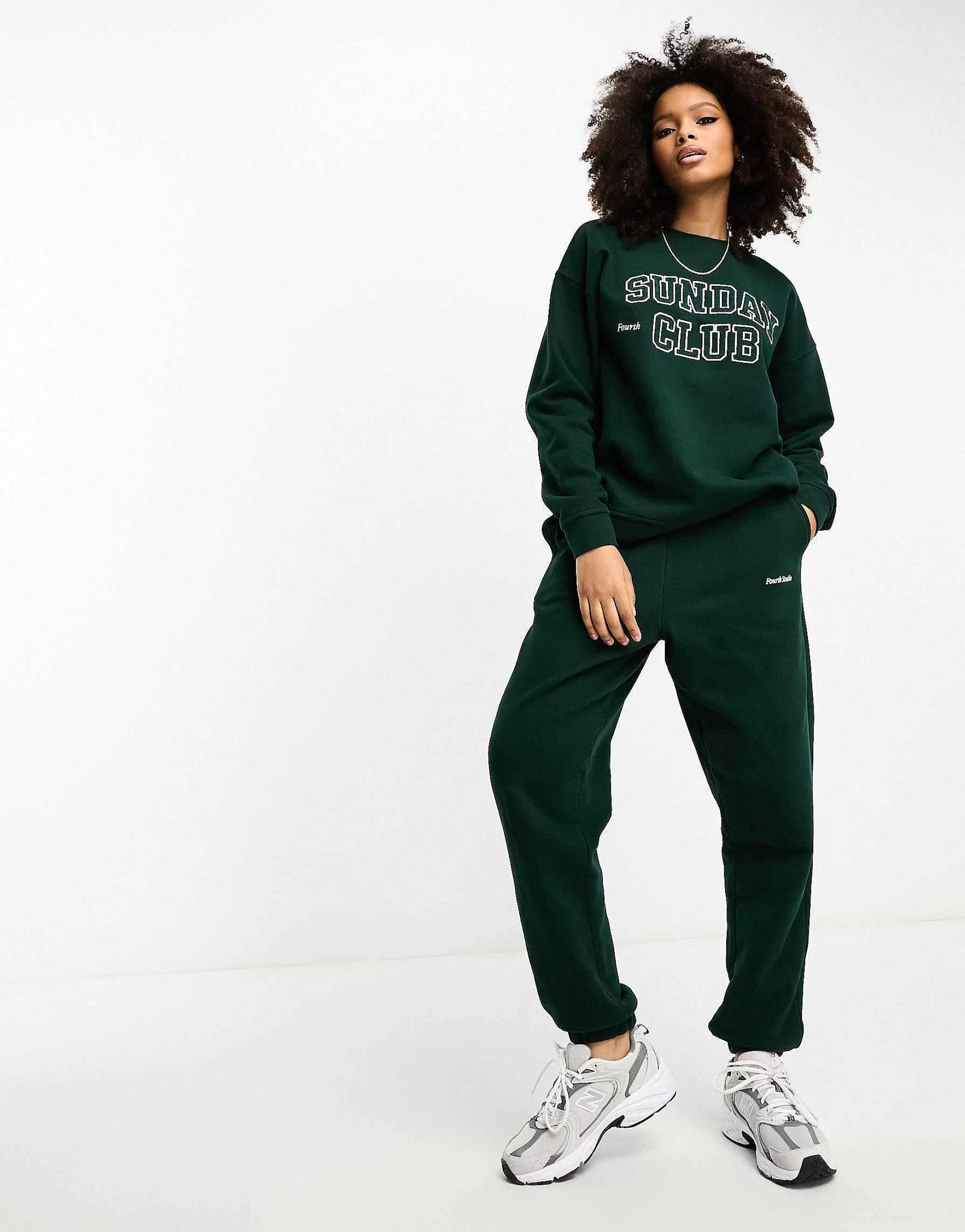 Women 4th & Reckless Sunday Tracksuit In Forest Green