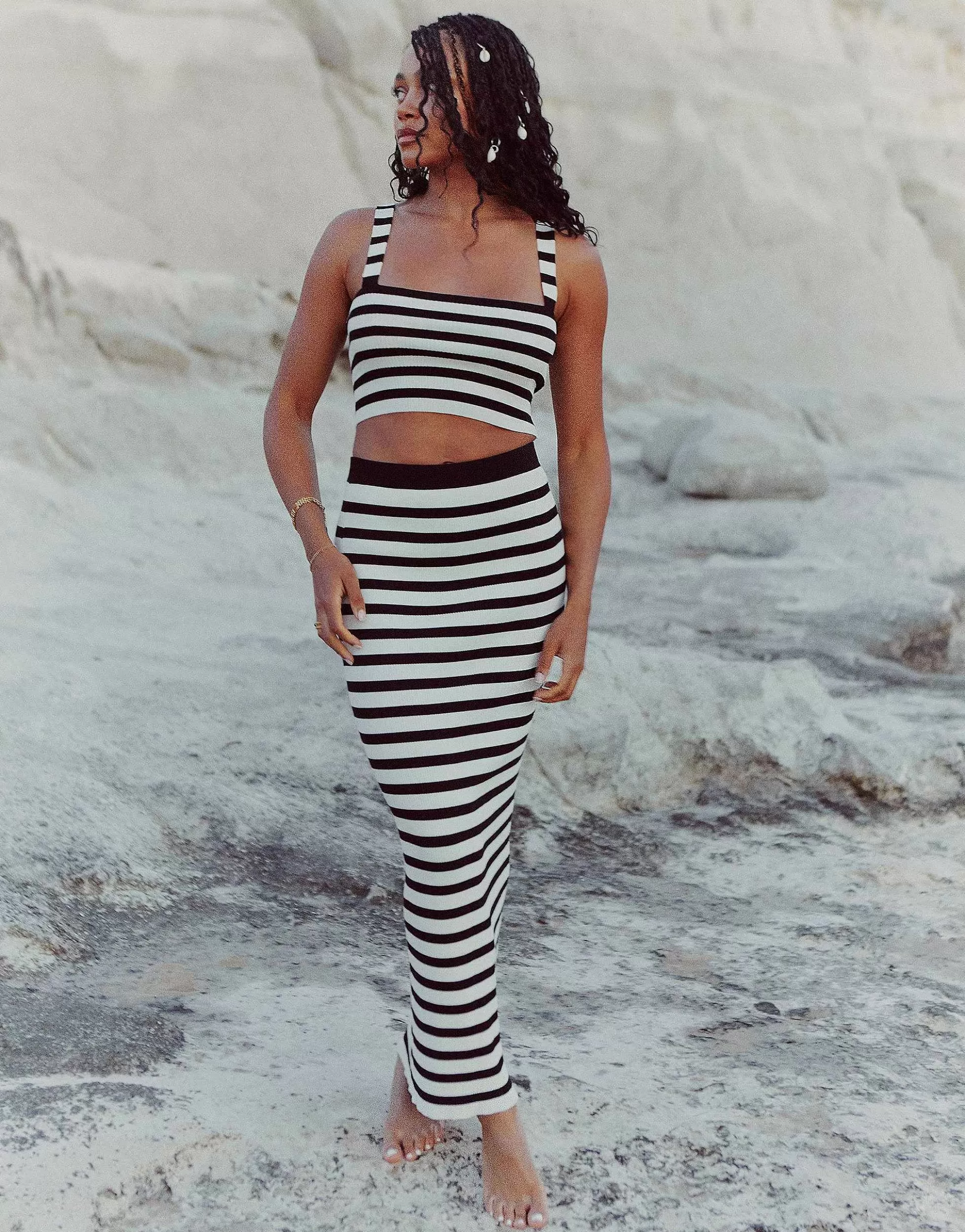 Women 4th & Reckless Zoe Knit Beach Co-Ord