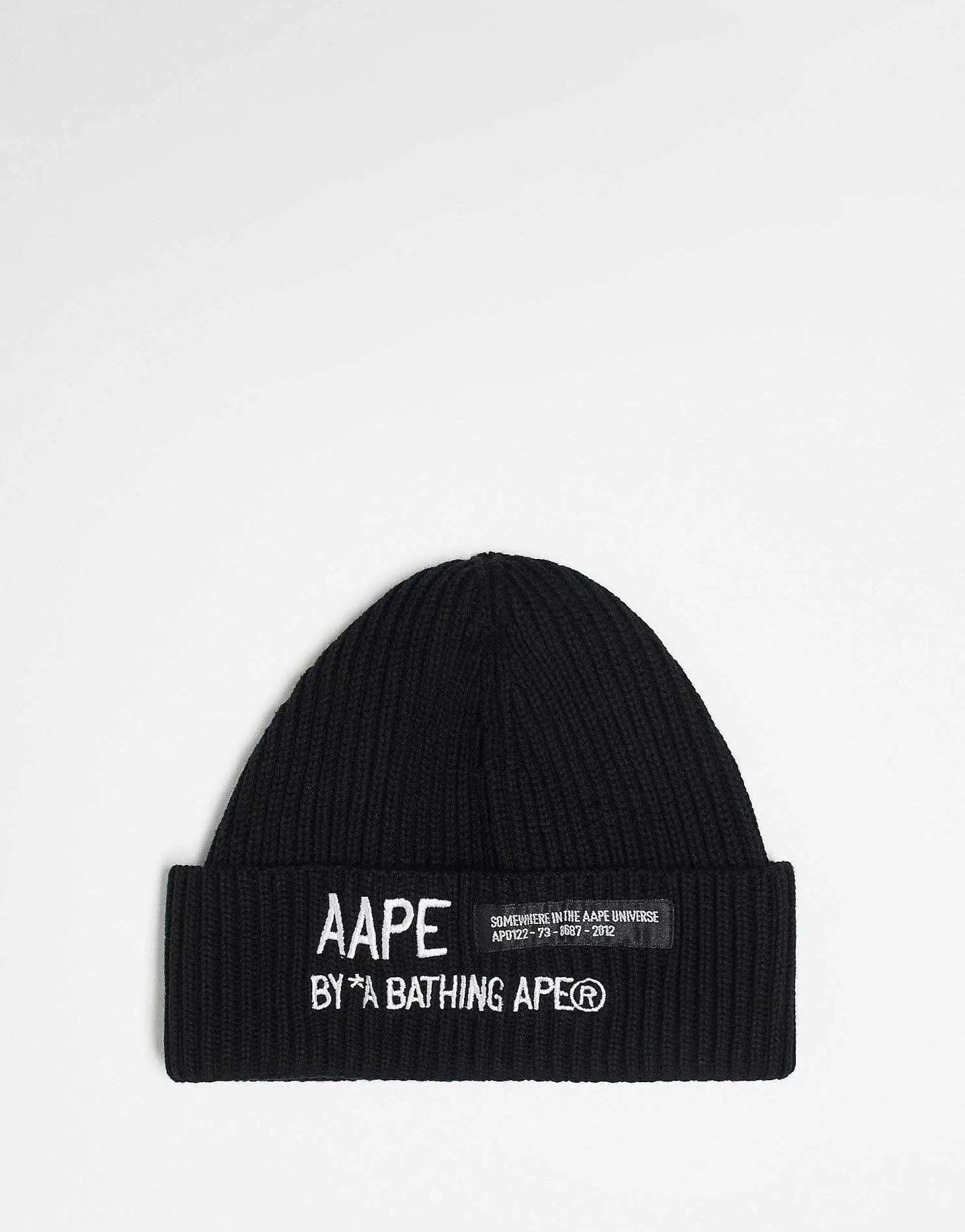 Men AAPE BY A BATHING APE® Aape By A Bathing Ape Worker Beanie In With Logo Embroidery