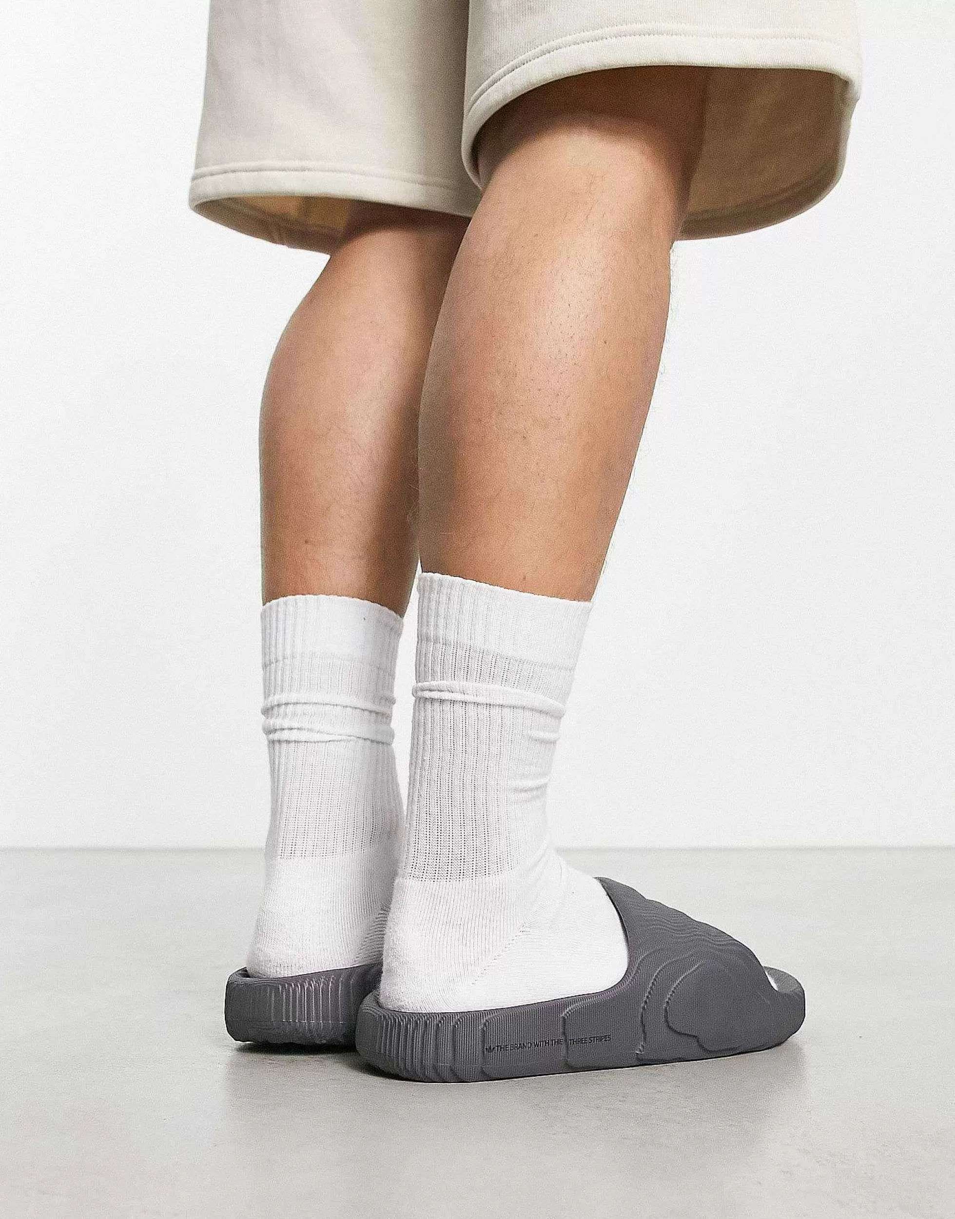 Women adidas Originals Adidas Original Adilette 22 Sliders In Dark