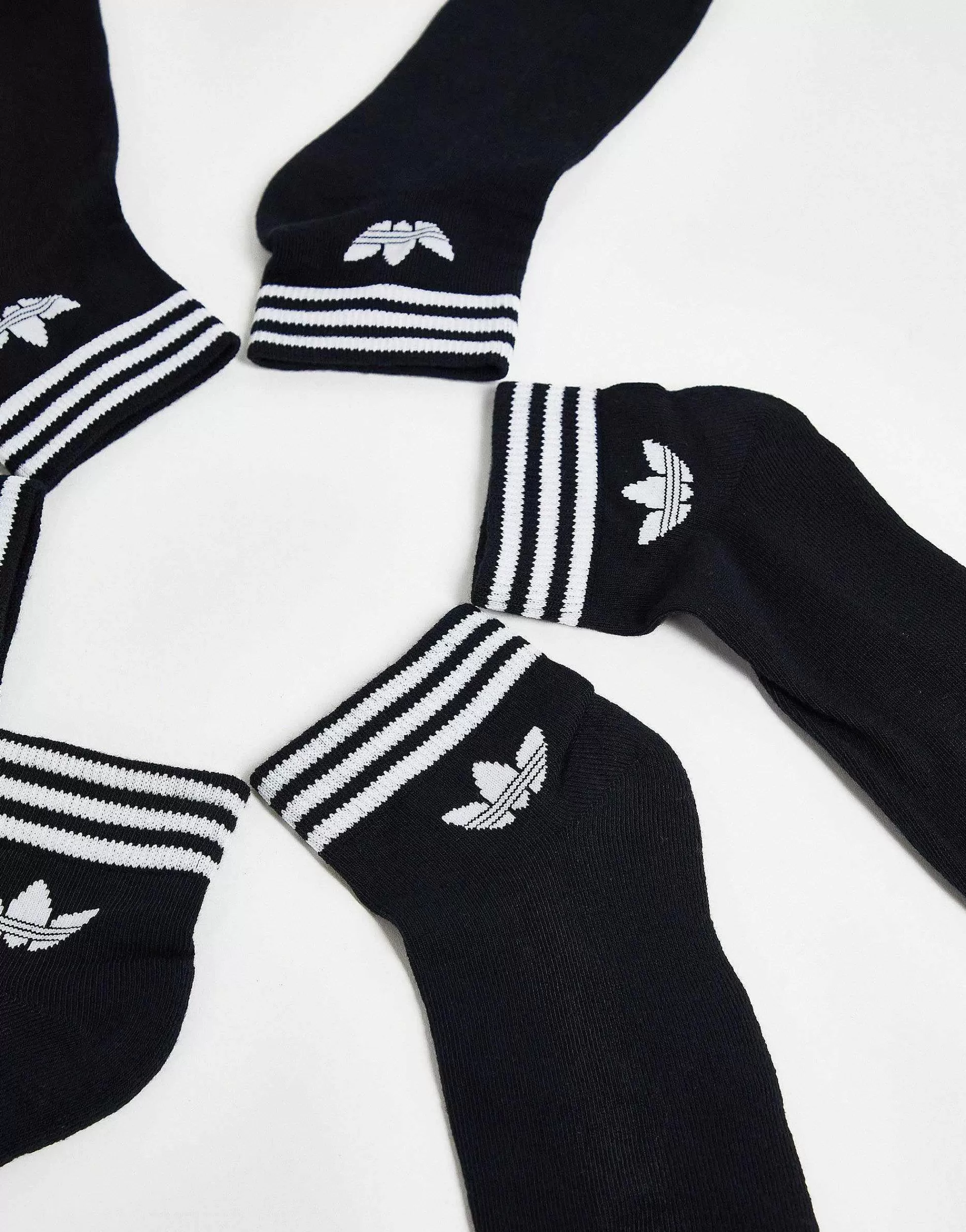 Women adidas Originals Adicolor Trefoil 3 Pack Ankle Socks In
