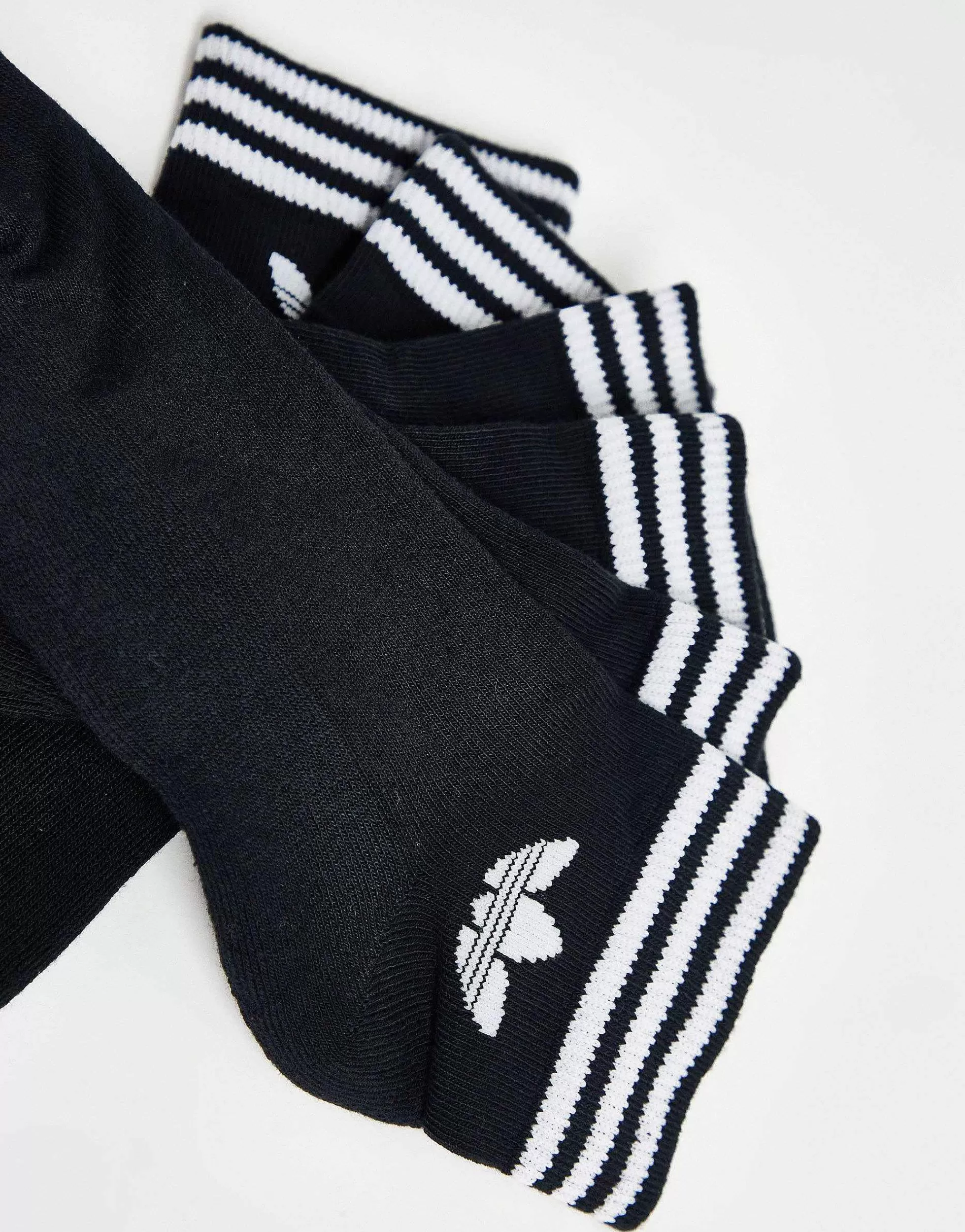 Women adidas Originals Adicolor Trefoil 3 Pack Ankle Socks In