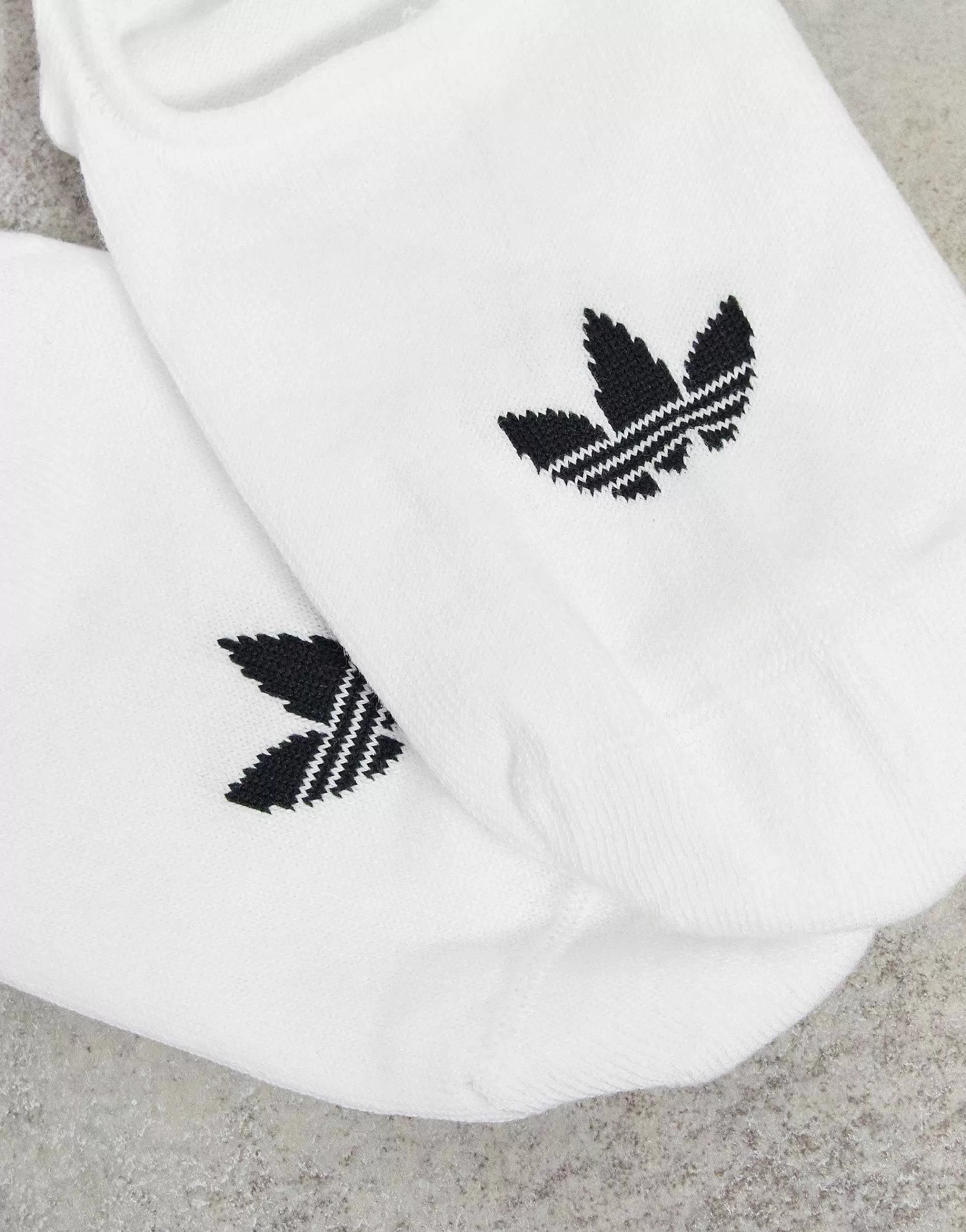 Women adidas Originals Adicolor Trefoil 3 Pack No Show Socks In