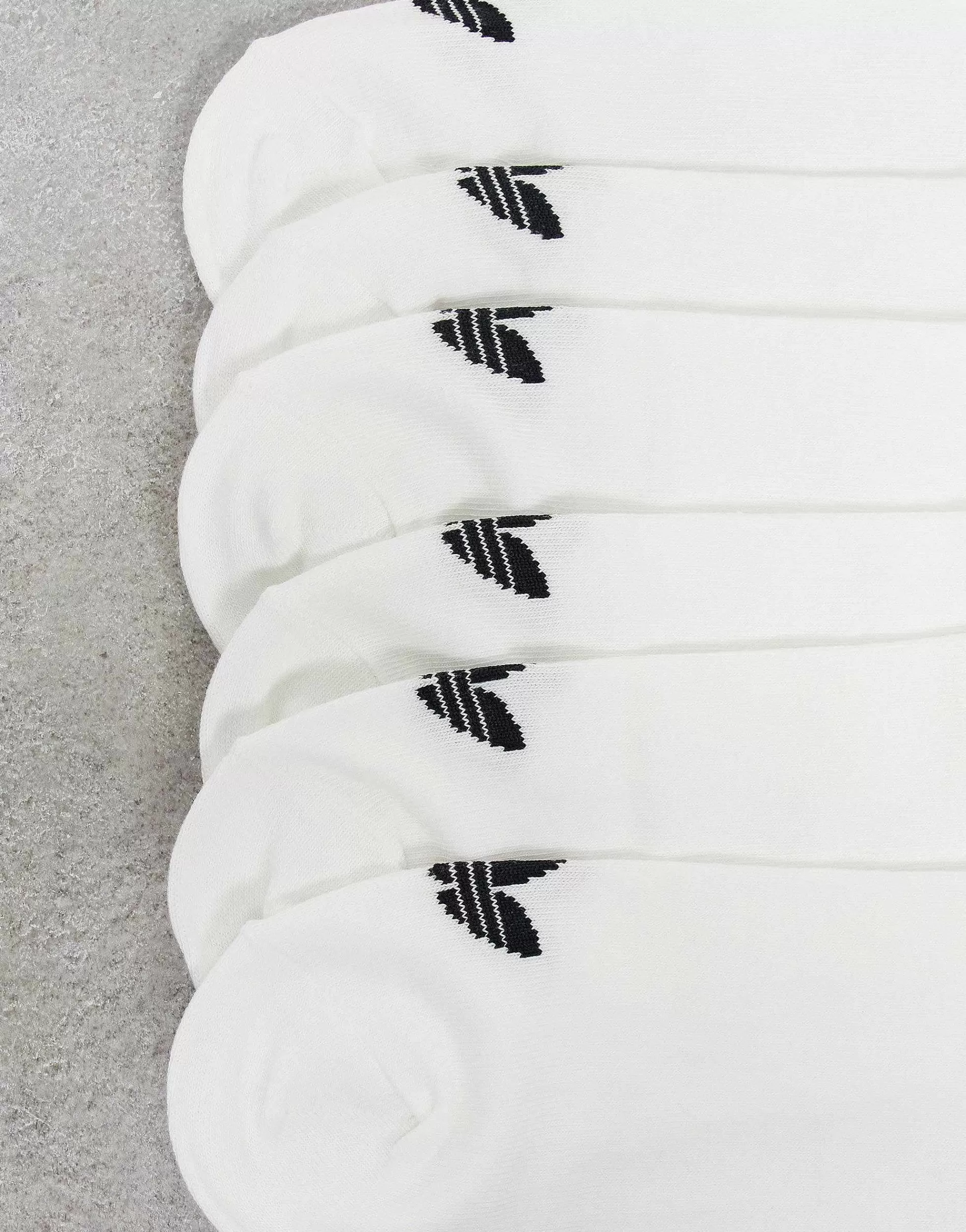 Women adidas Originals Adicolor Trefoil 3 Pack Trefoil Trainer Socks In