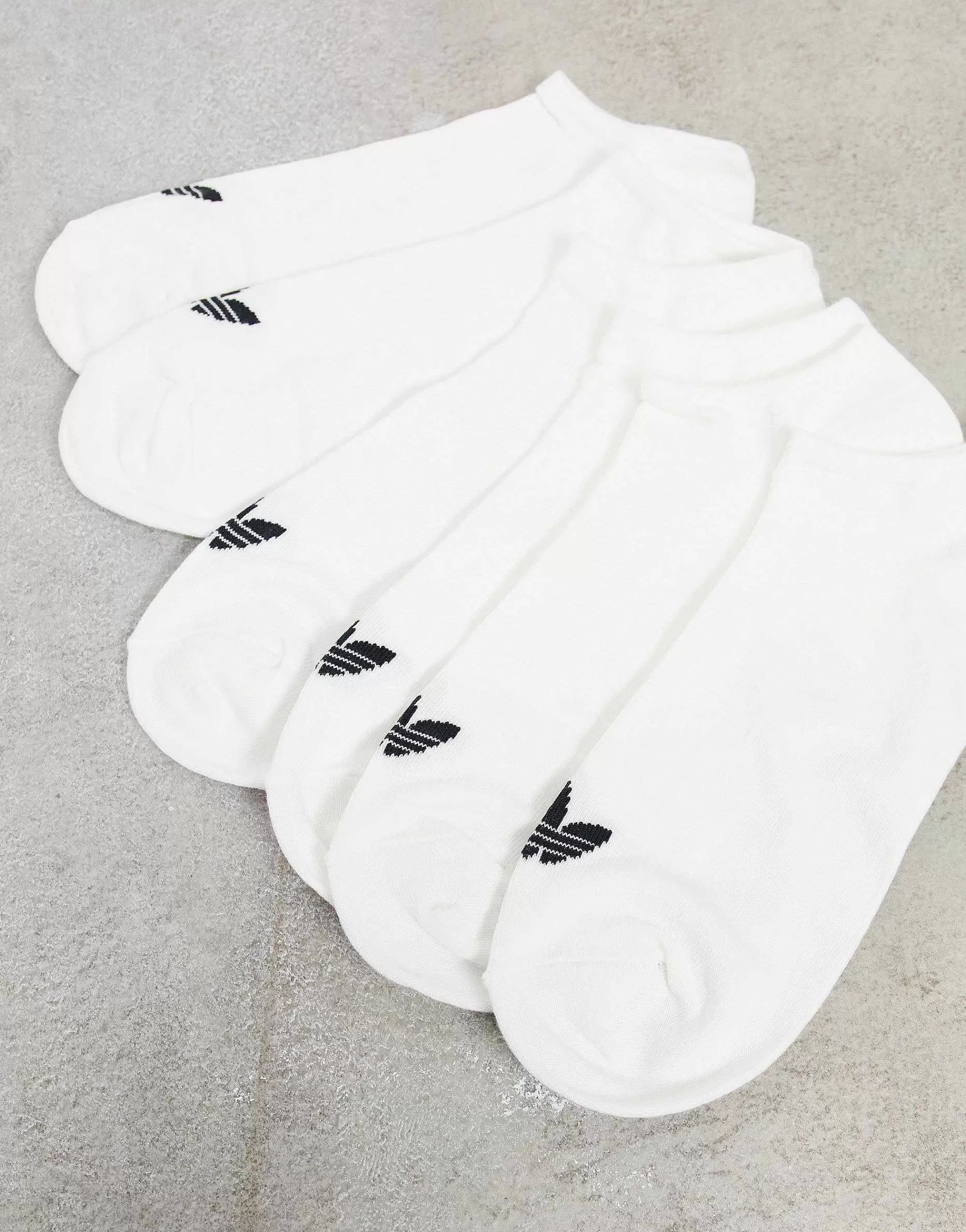 Women adidas Originals Adicolor Trefoil 3 Pack Trefoil Trainer Socks In