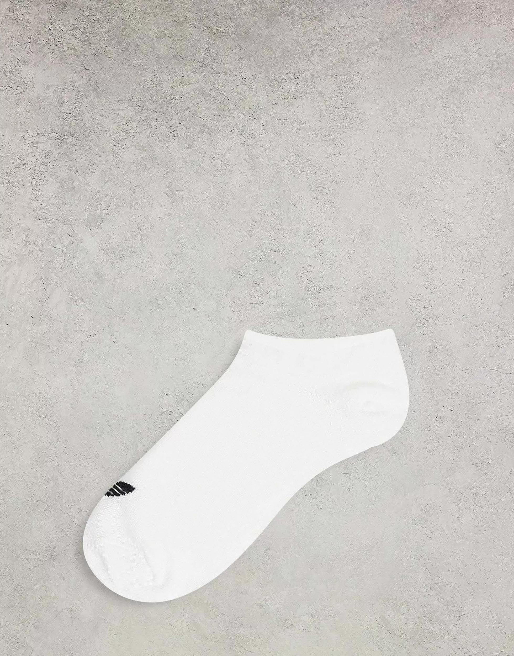 Women adidas Originals Adicolor Trefoil 3 Pack Trefoil Trainer Socks In