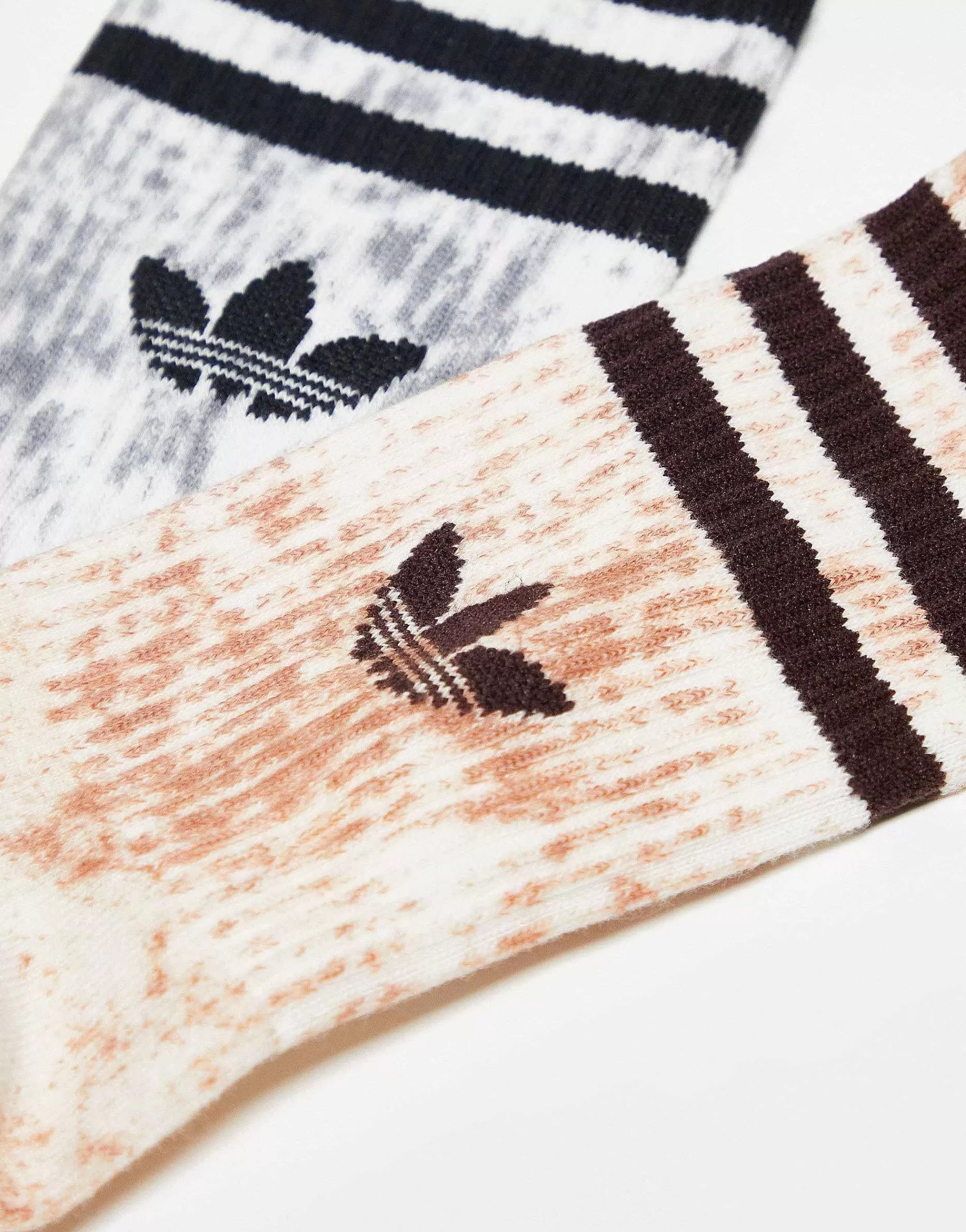 Women adidas Originals Tie Dye 2 Pack Socks In Olive/Navy