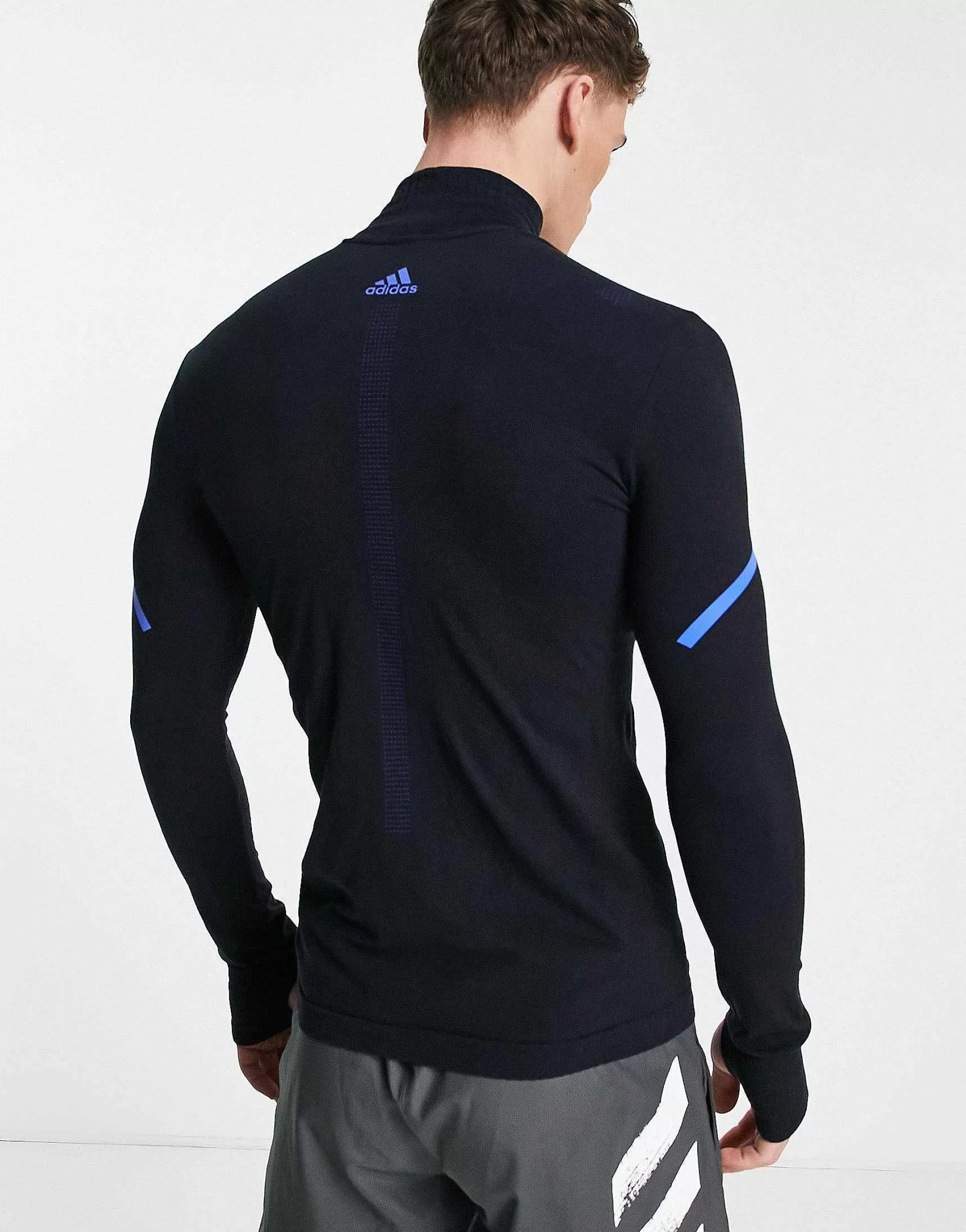 Men adidas performance Adidas Running Cold Rdy Long Sleeve Top With Reflective Detail In