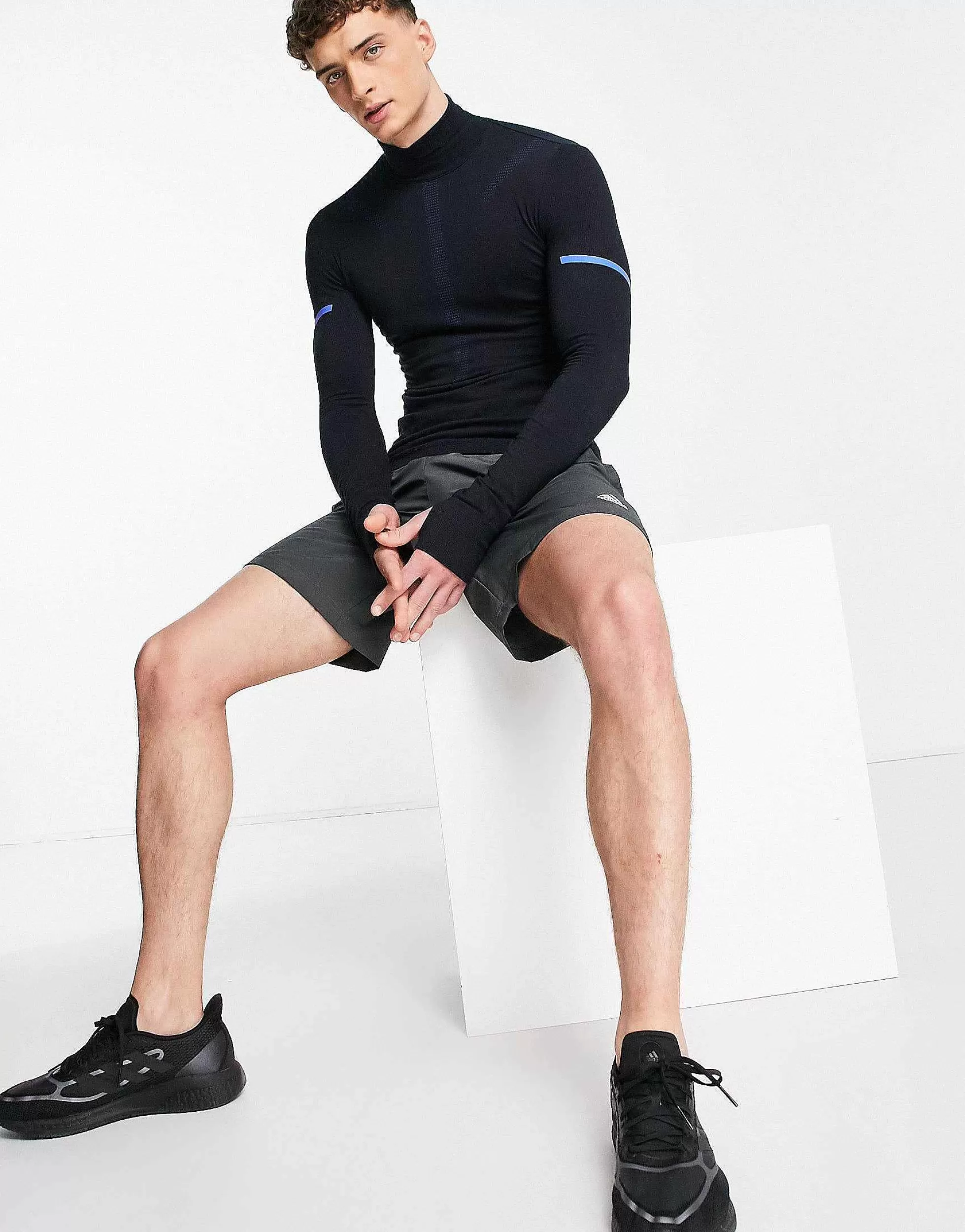 Men adidas performance Adidas Running Cold Rdy Long Sleeve Top With Reflective Detail In