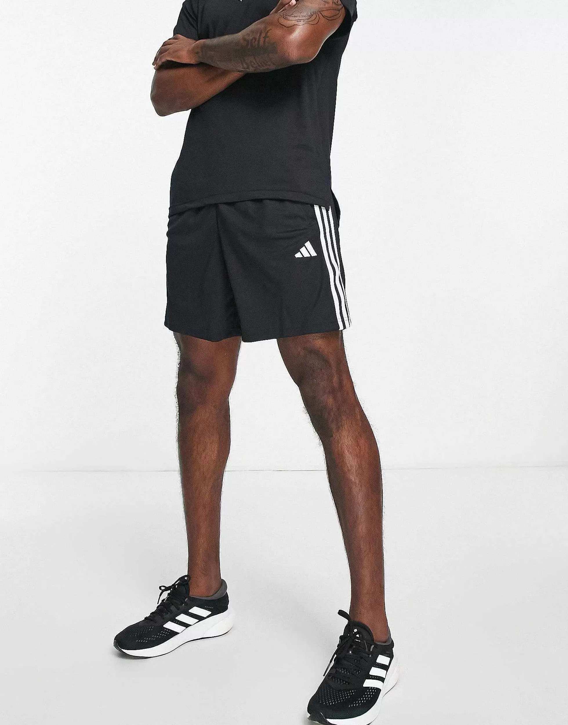 Men adidas performance Adidas Training Train Essentials 3 Stripe Shorts In