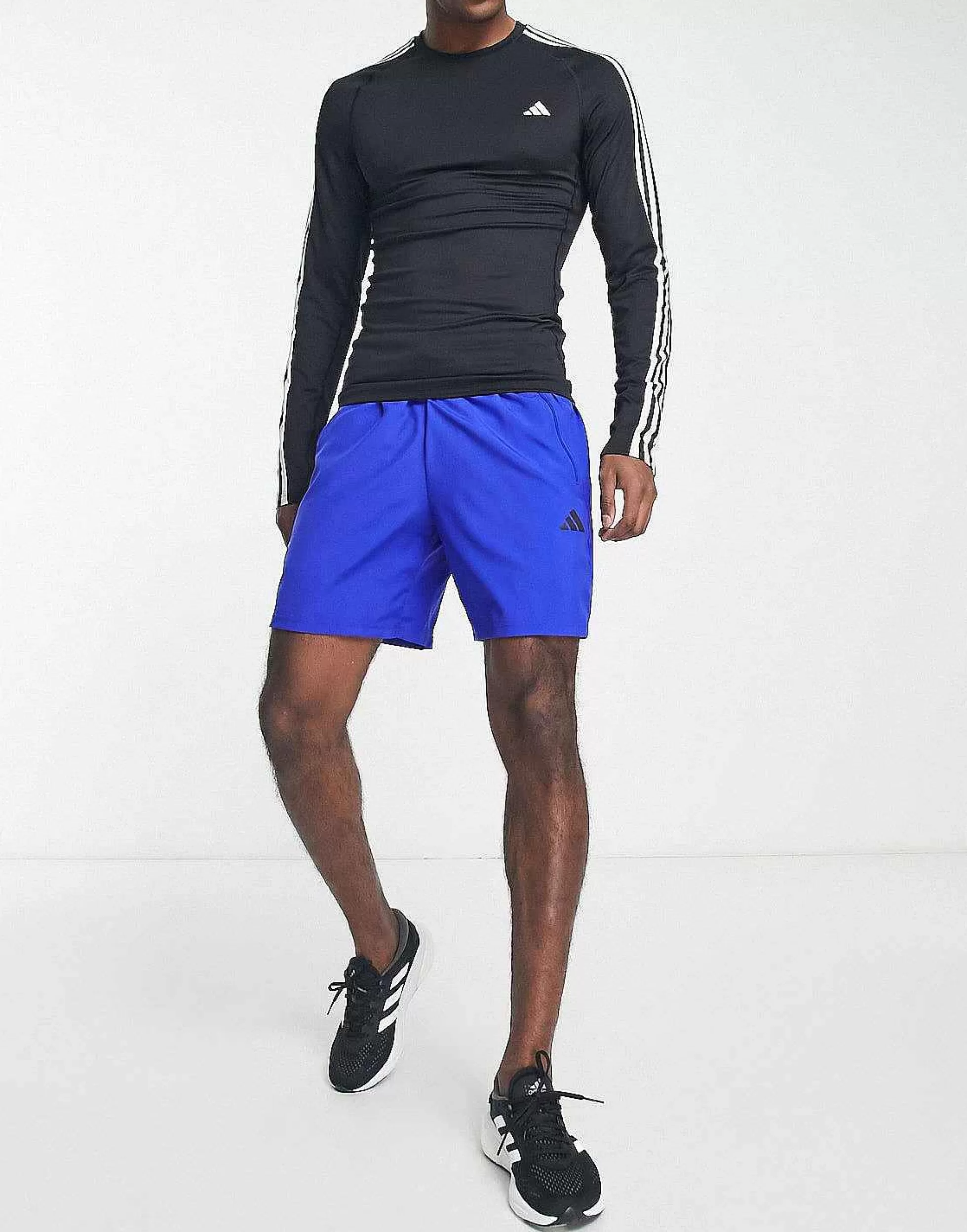 Men adidas performance Adidas Training Train Essentials 7 Inch Woven Shorts In Blue