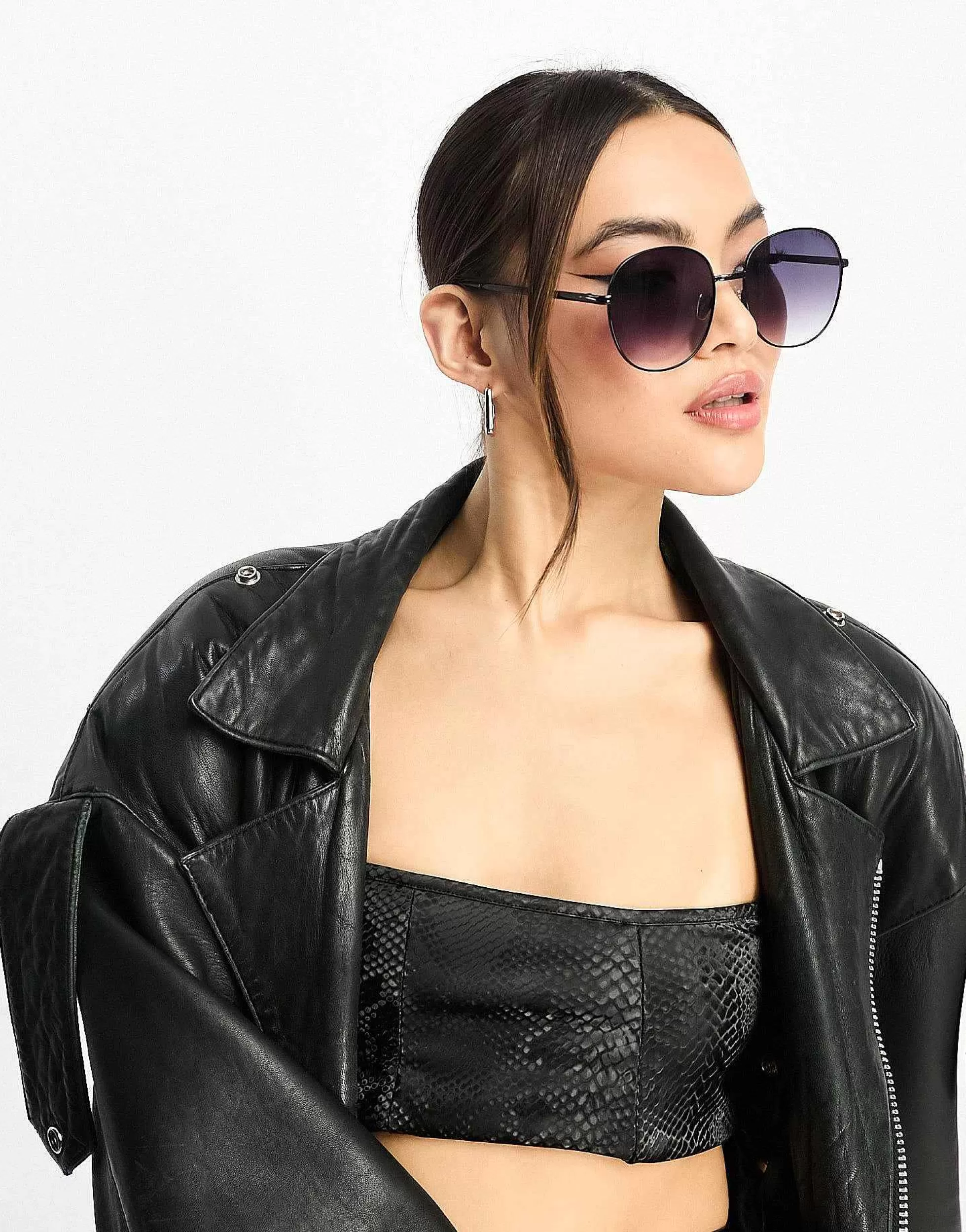 Men Aire Atria Oversized Circle Sunglasses In