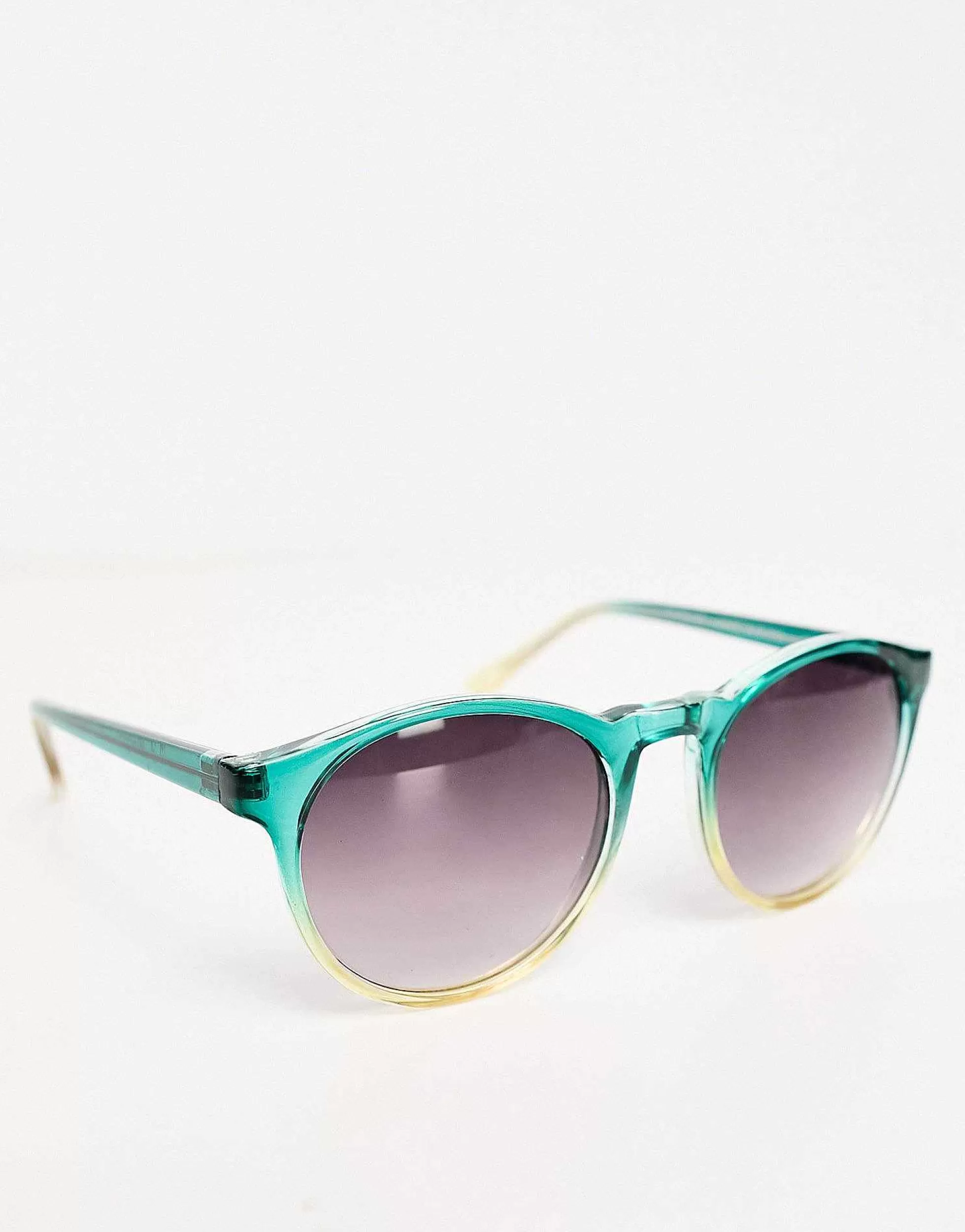 Men AJ Morgan Grad School Retro Round Festival Sunglasses In Two-Tone