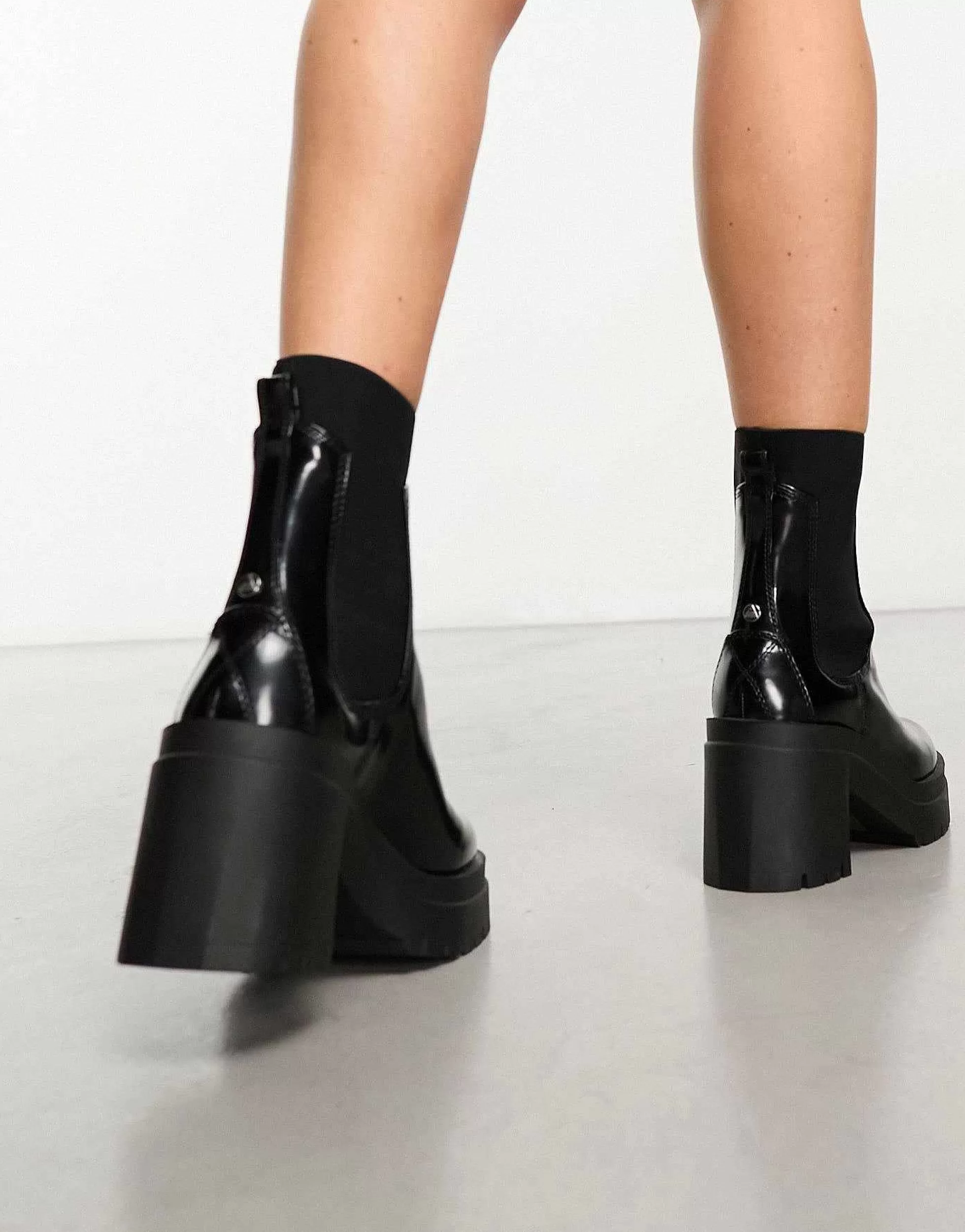Women ALDO Bigmood Leather Chelsea Boots In