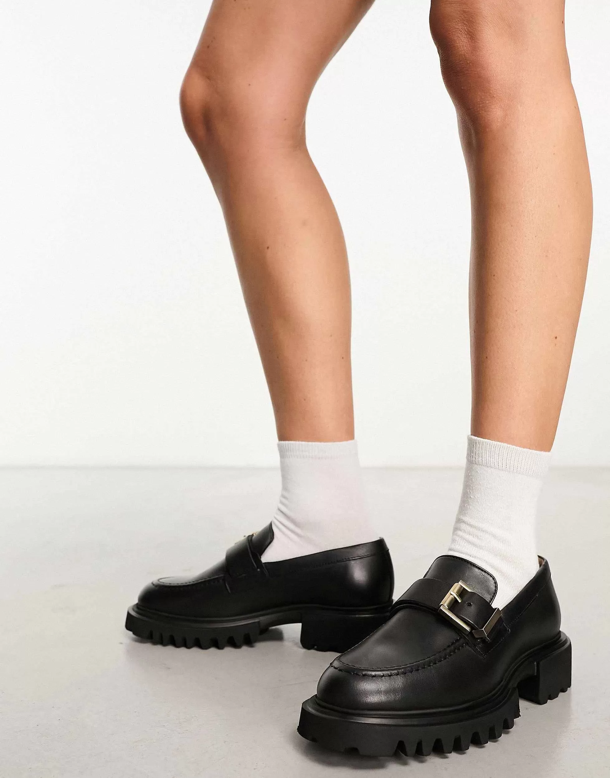 Women AllSaints Emily Leather Loafer In