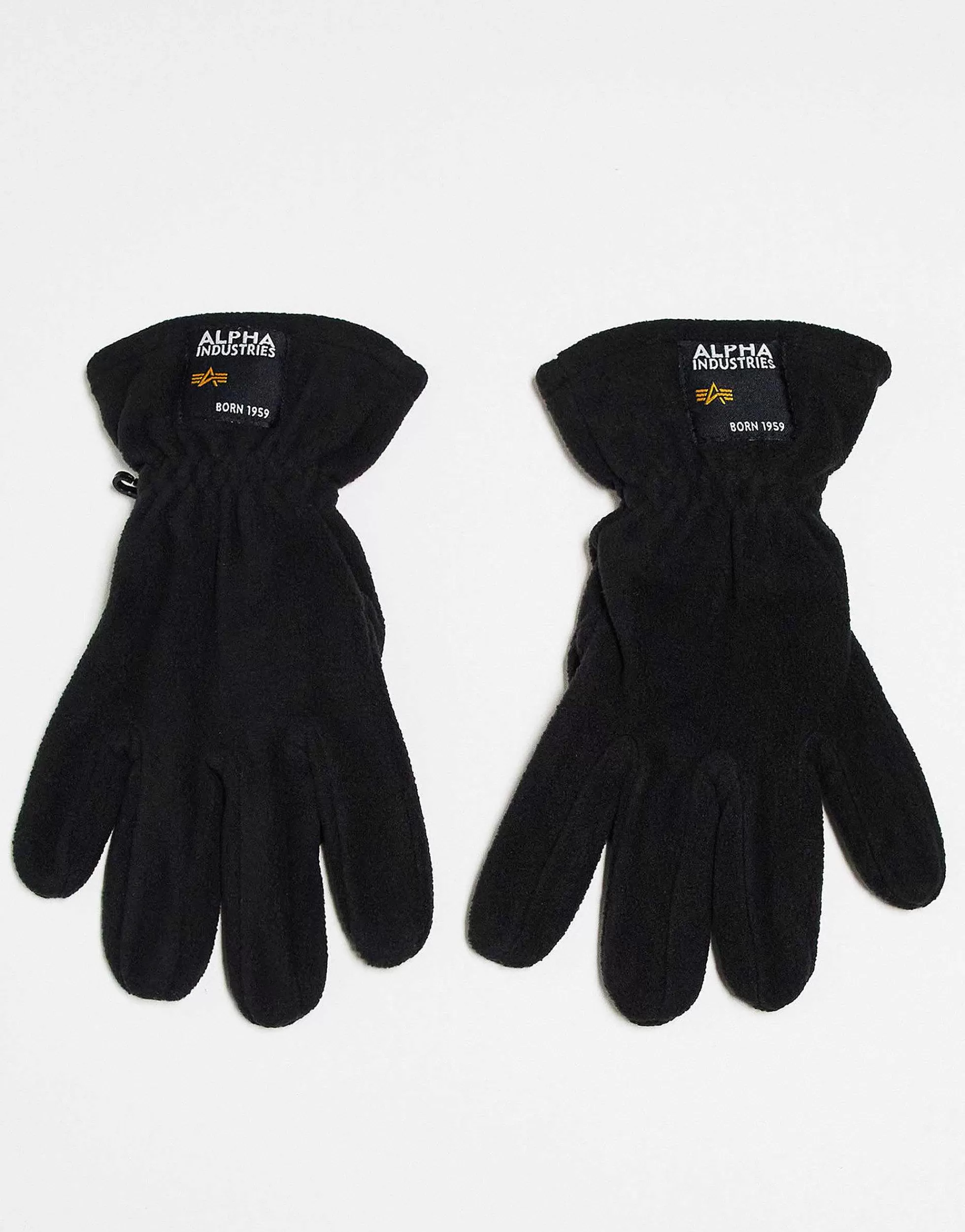 Men Alpha Industries Label Fleece Gloves In