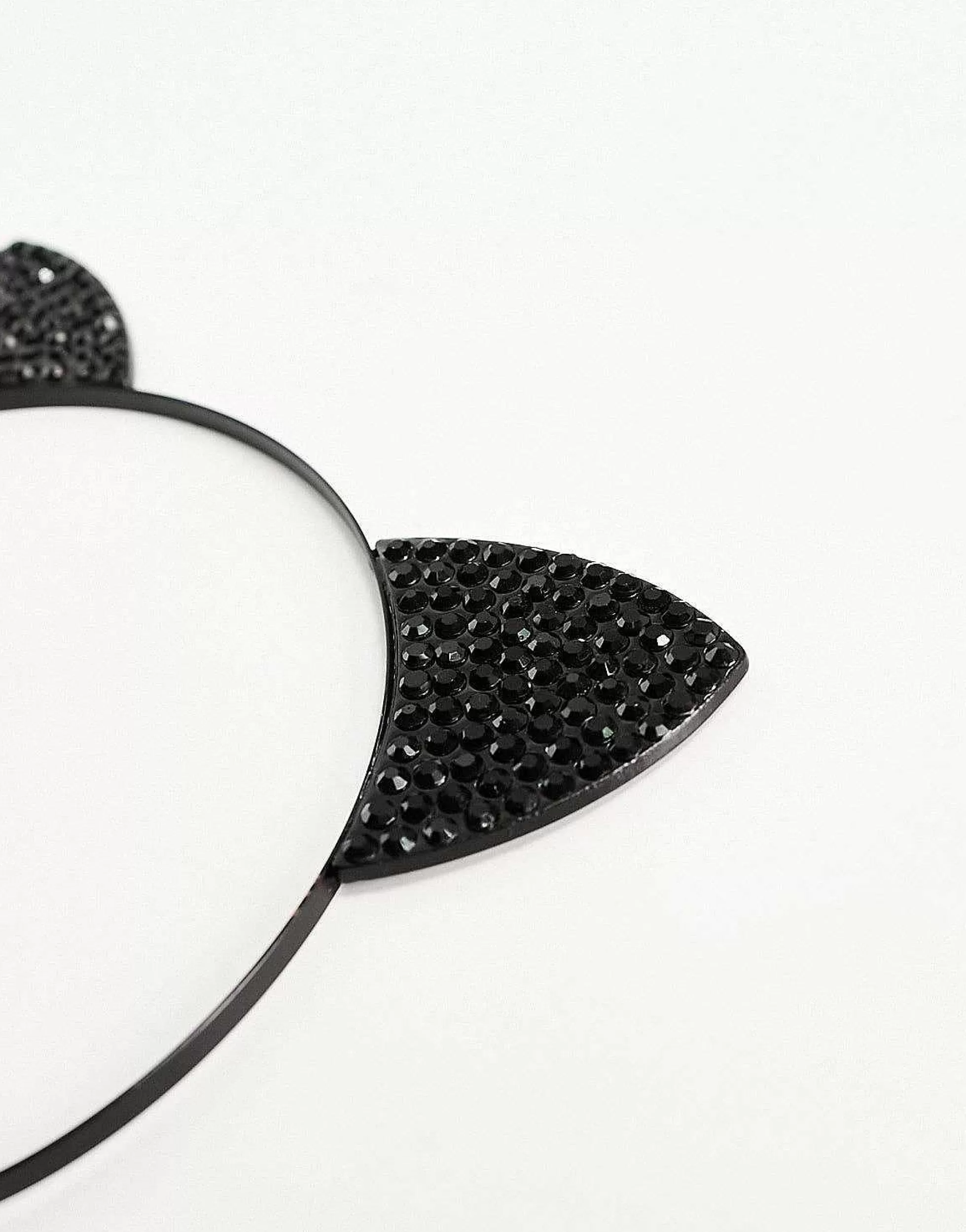 Women Ann Summers Halloween Diamante Cat Ears Headband In