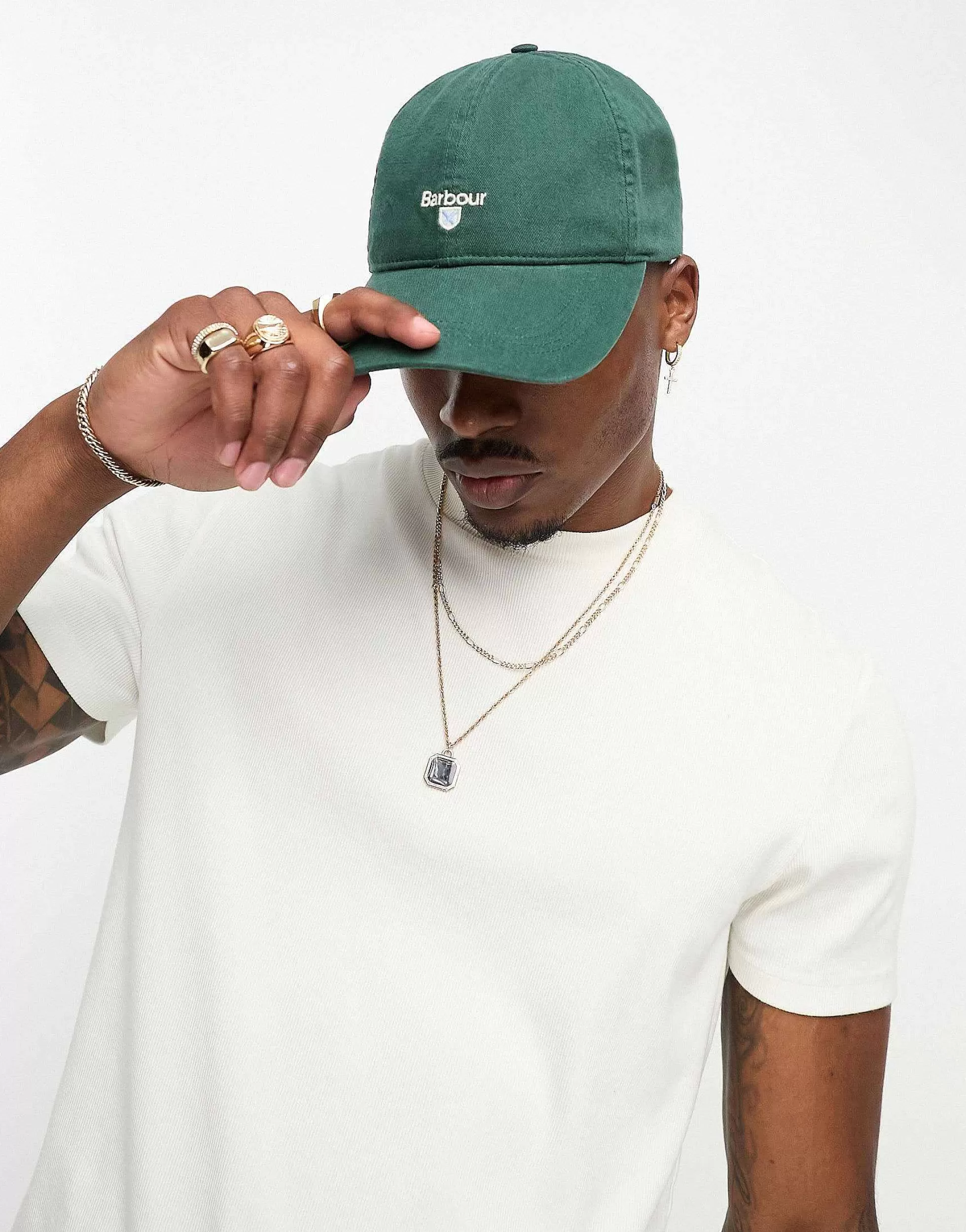 Men Barbour Casade Sports Cap In Green
