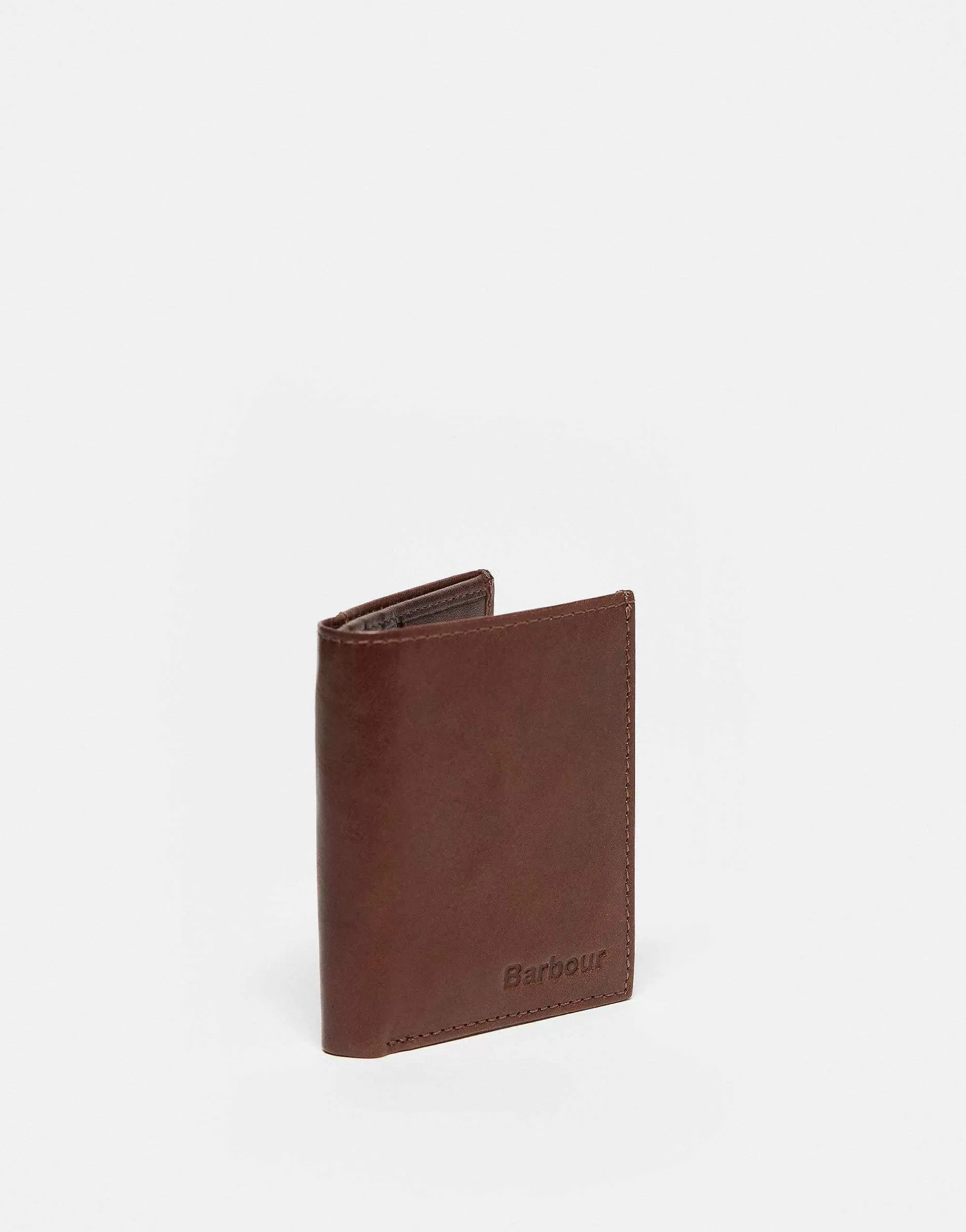 Men Barbour Colwell Small Billfold Wallet In Brown
