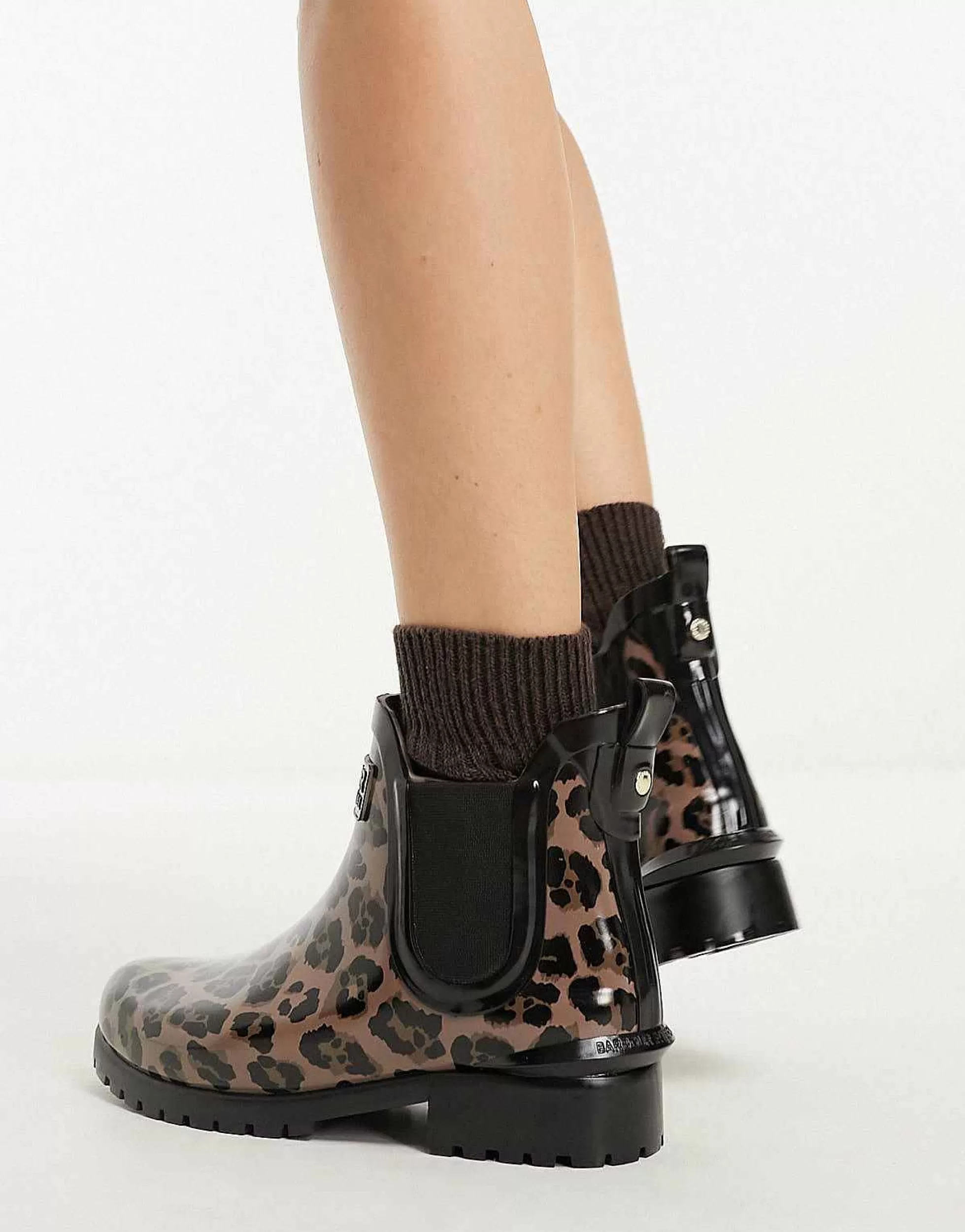 Women Barbour International Assen Chelsea Boot In Leopard Print