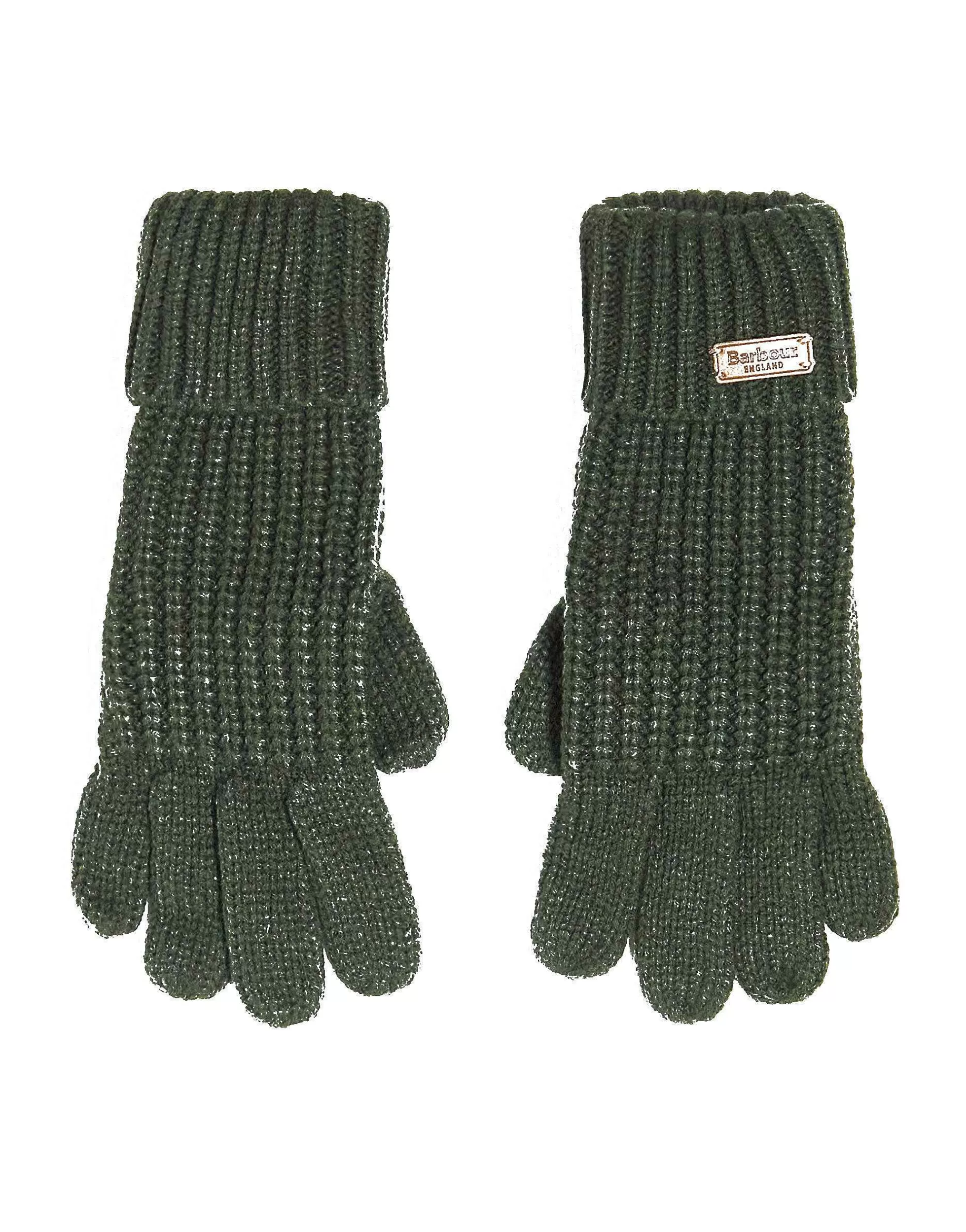 Women Barbour Saltburn Knitted Gloves In Khaki