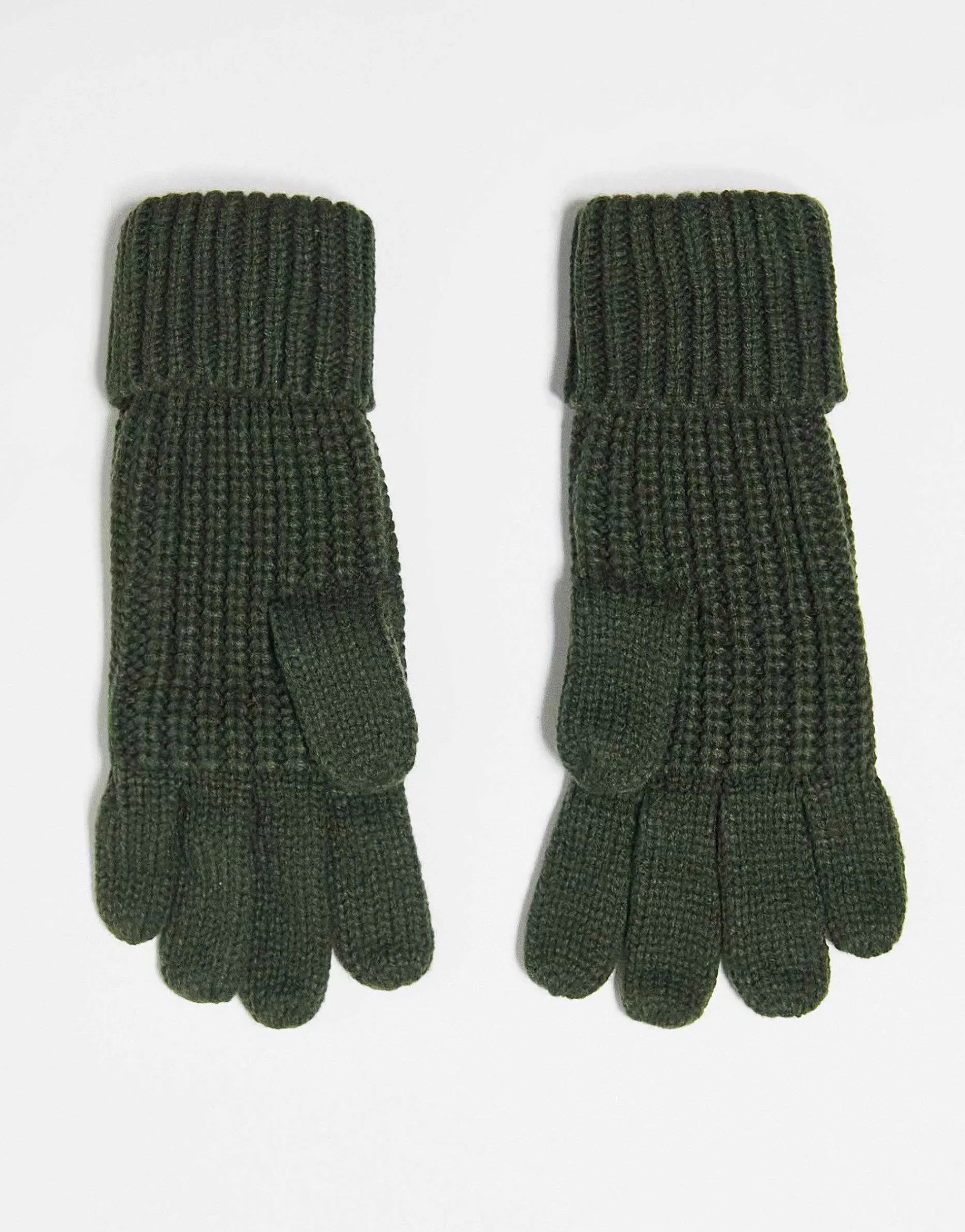 Women Barbour Saltburn Knitted Gloves In Khaki