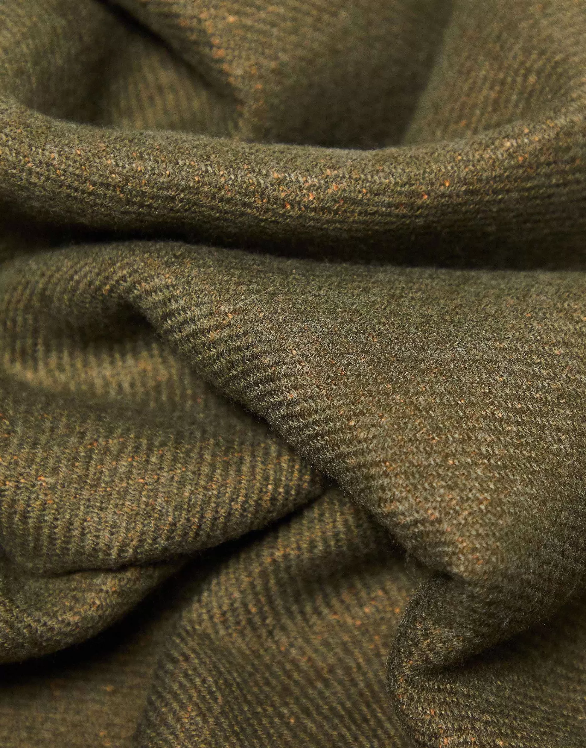 Men Barbour X Exclusive Unisex Two Tone Scarf In Olive & Orange