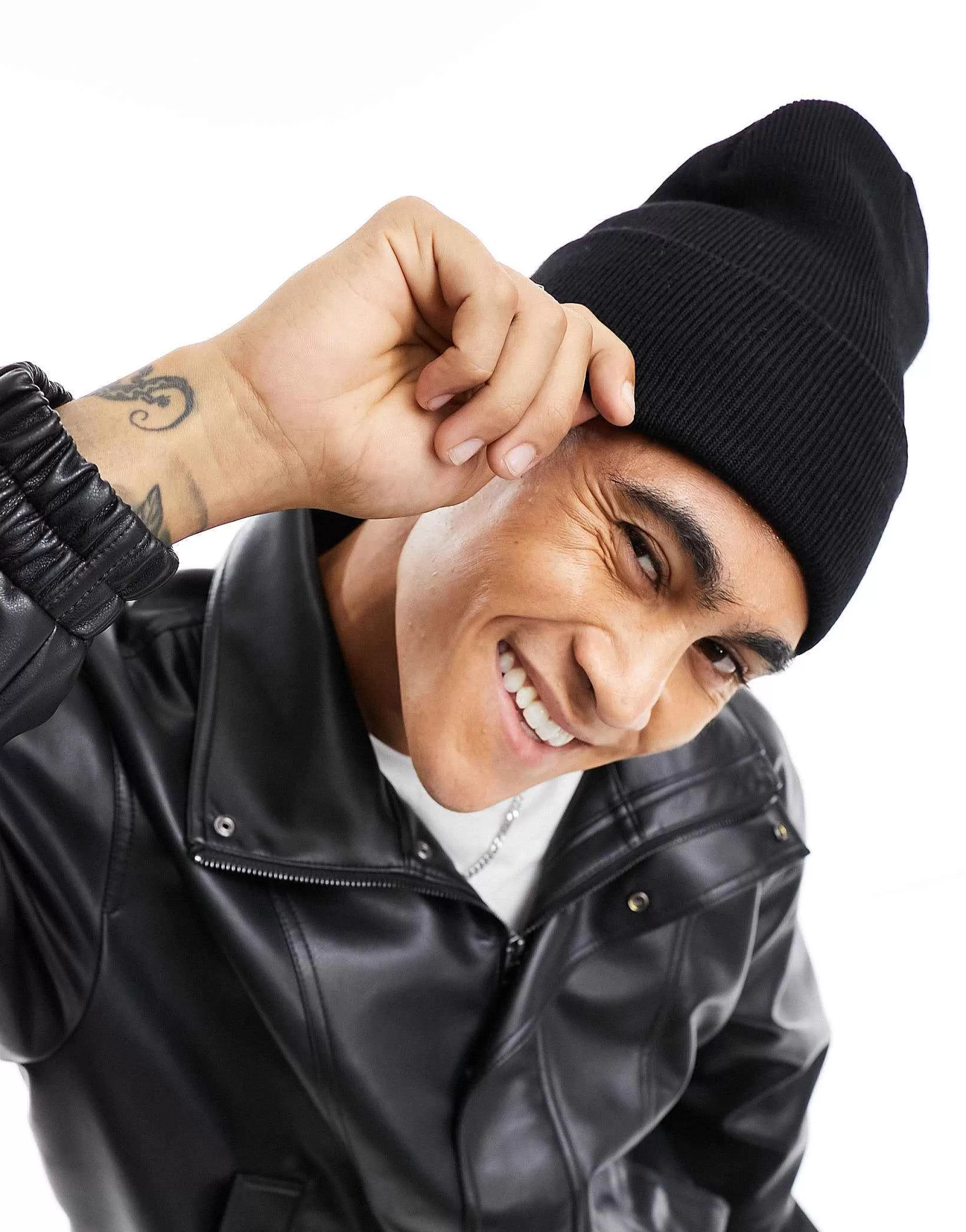 Men Bershka Beanie In
