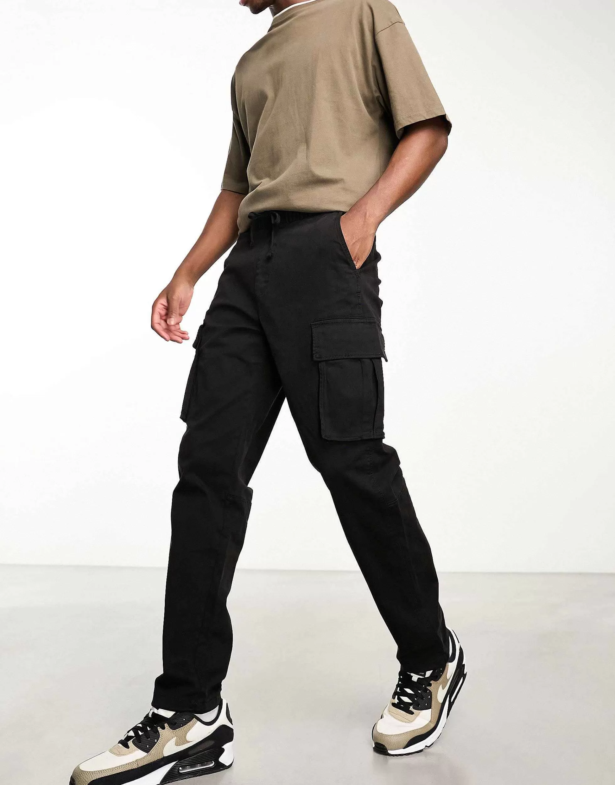 Men Bershka Cargo Trouser In