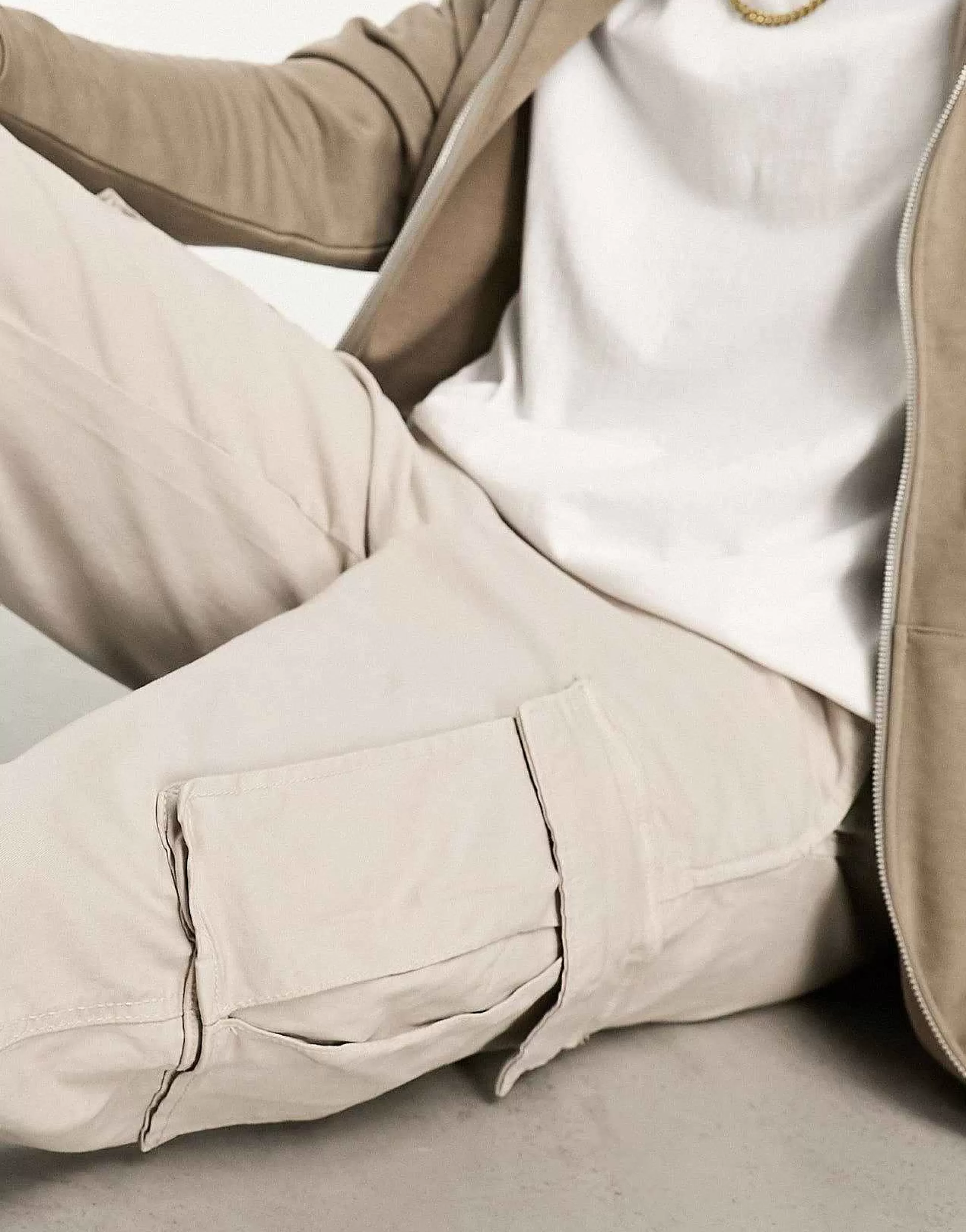 Men Bershka Cargo Trouser In