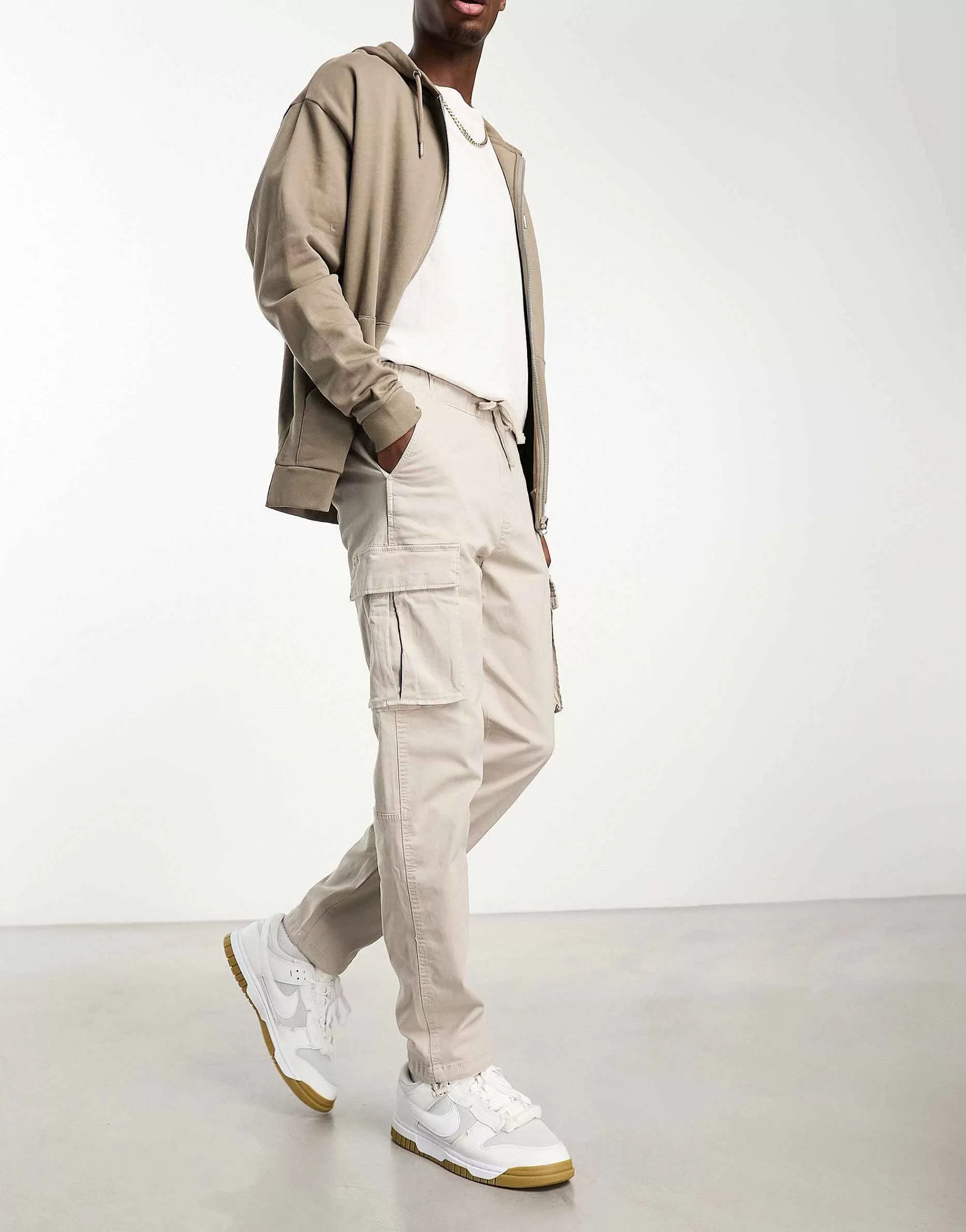 Men Bershka Cargo Trouser In