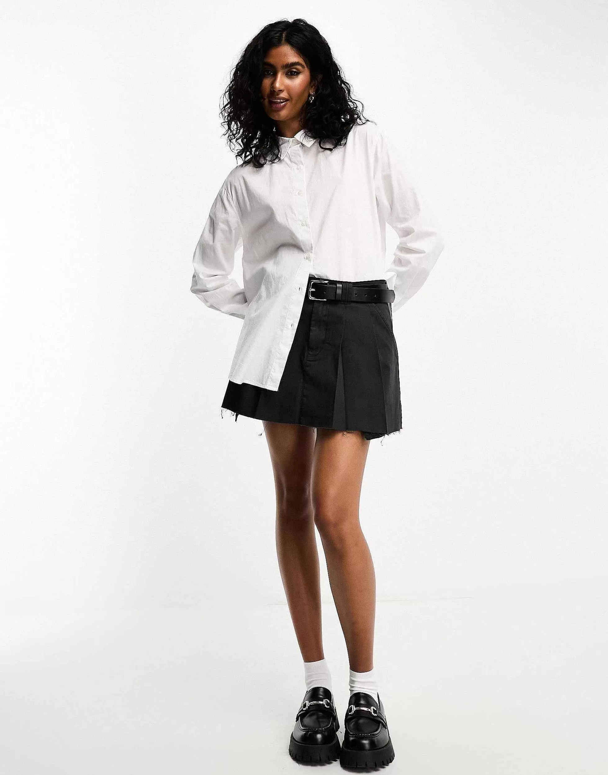 Women Bershka Oversized Shirt In