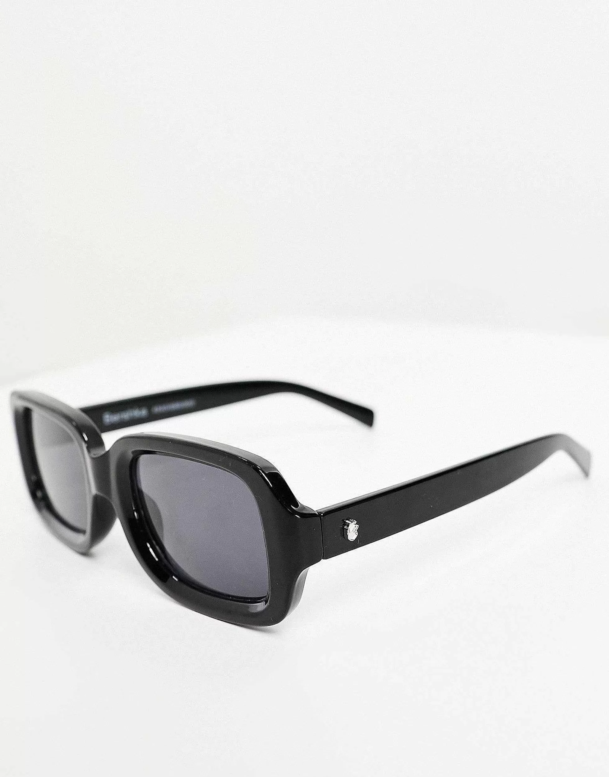 Men Bershka Thick Frame Square Sunglasses In