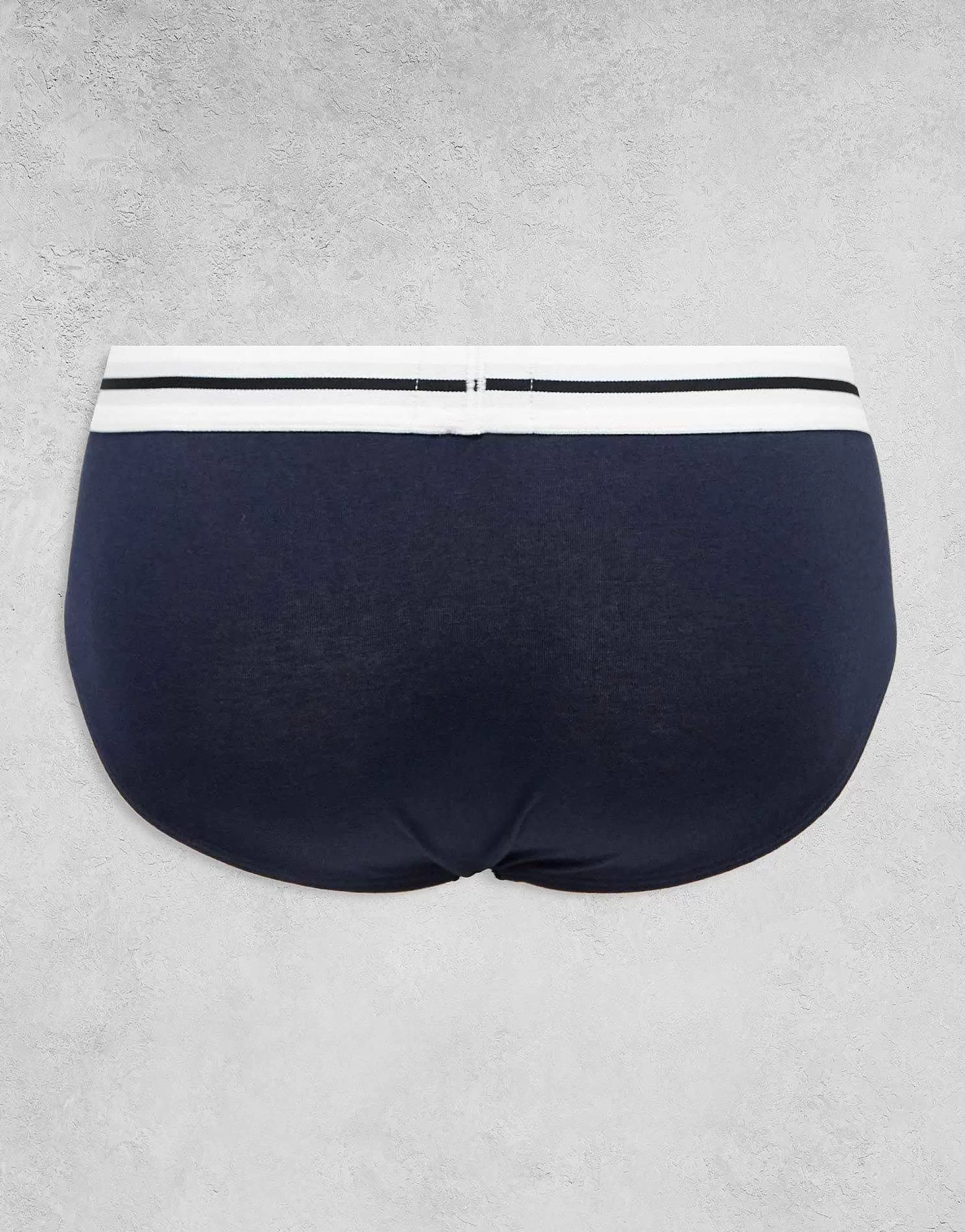 Men BOSS Bodywear Bold 3 Pack Hipster Brief In Black, Blue And White