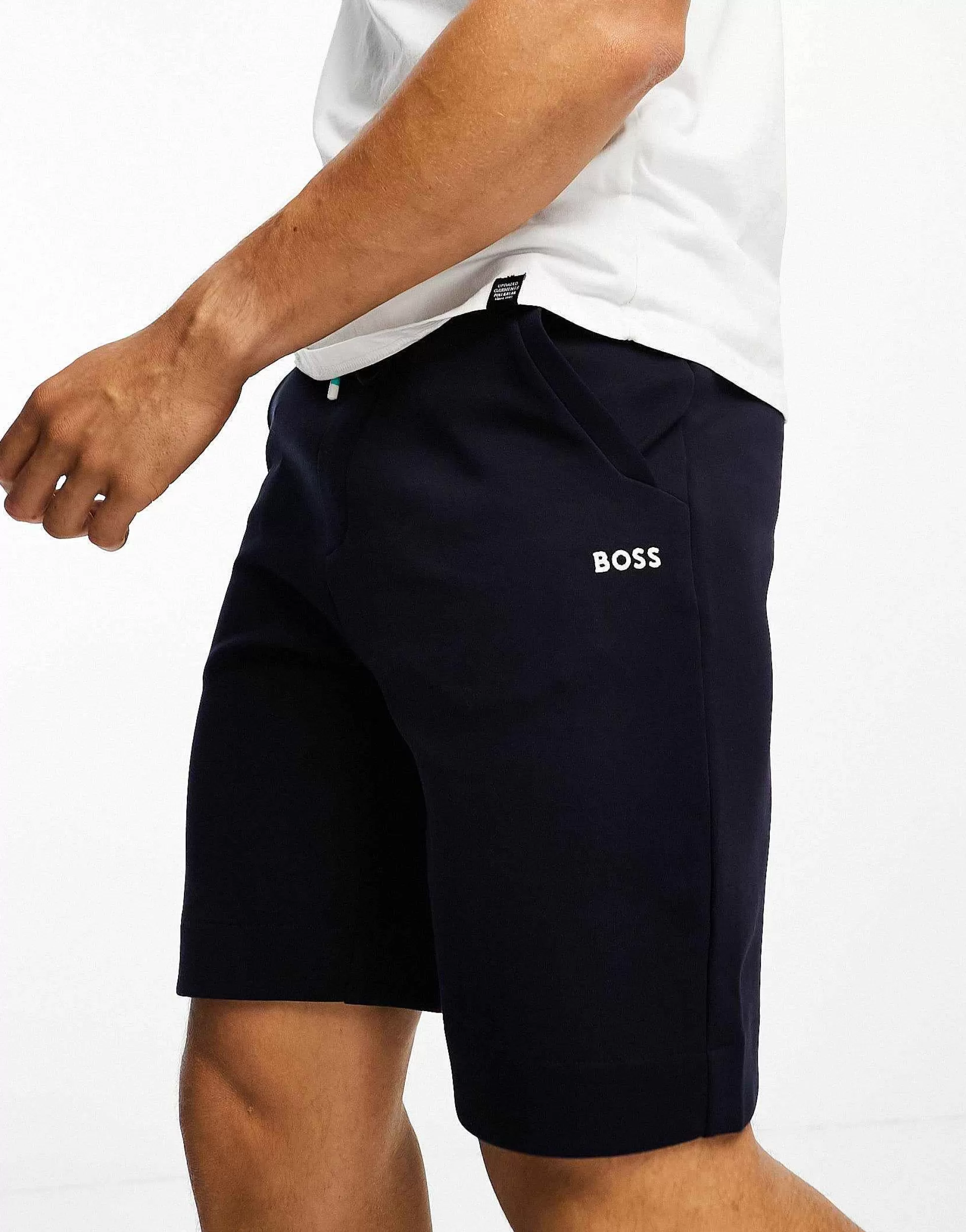 Men BOSS Green Headlo 1 Jersey Shorts In Navy