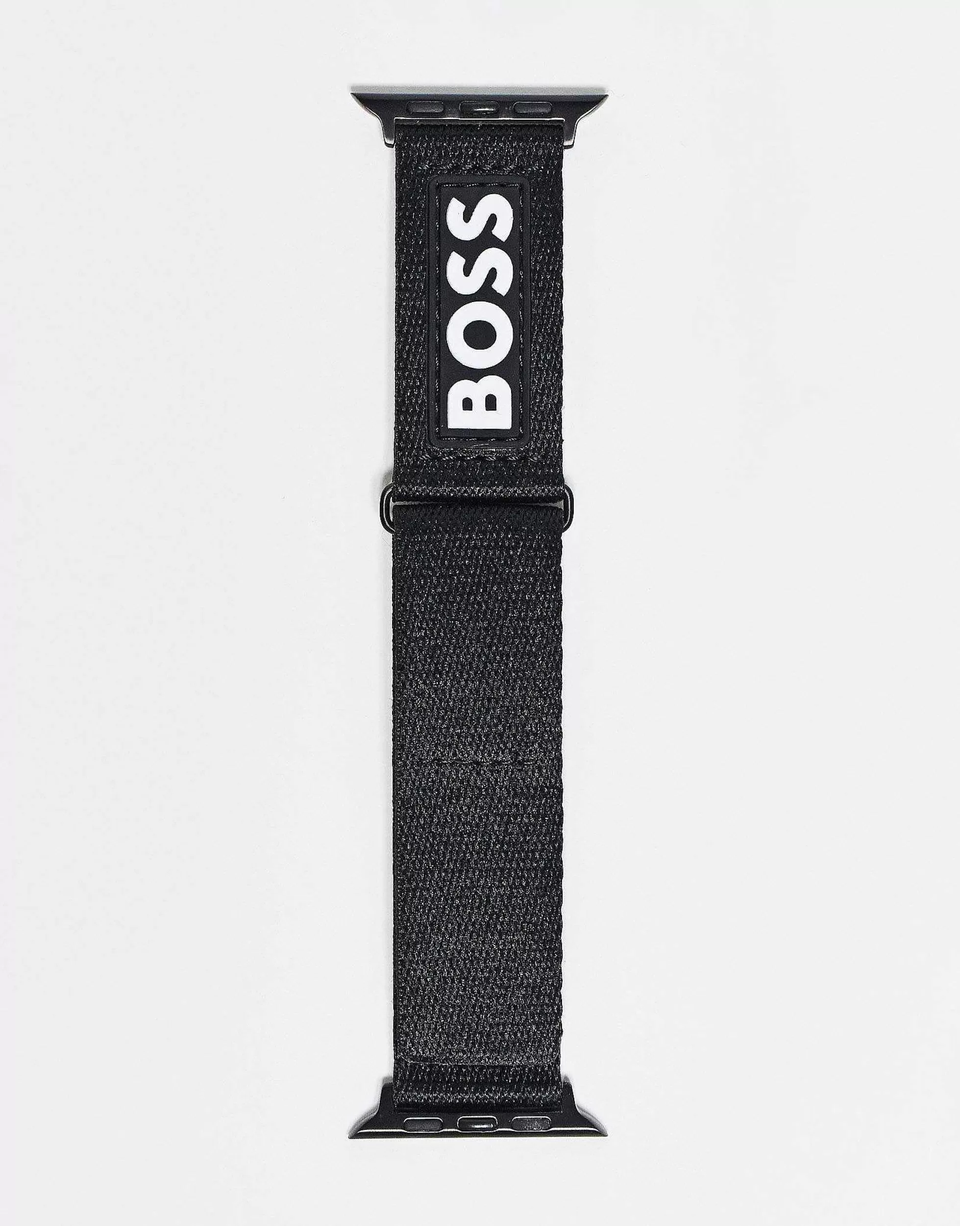 Men BOSS Men'S Silicone Logo Apple Watch Strap In