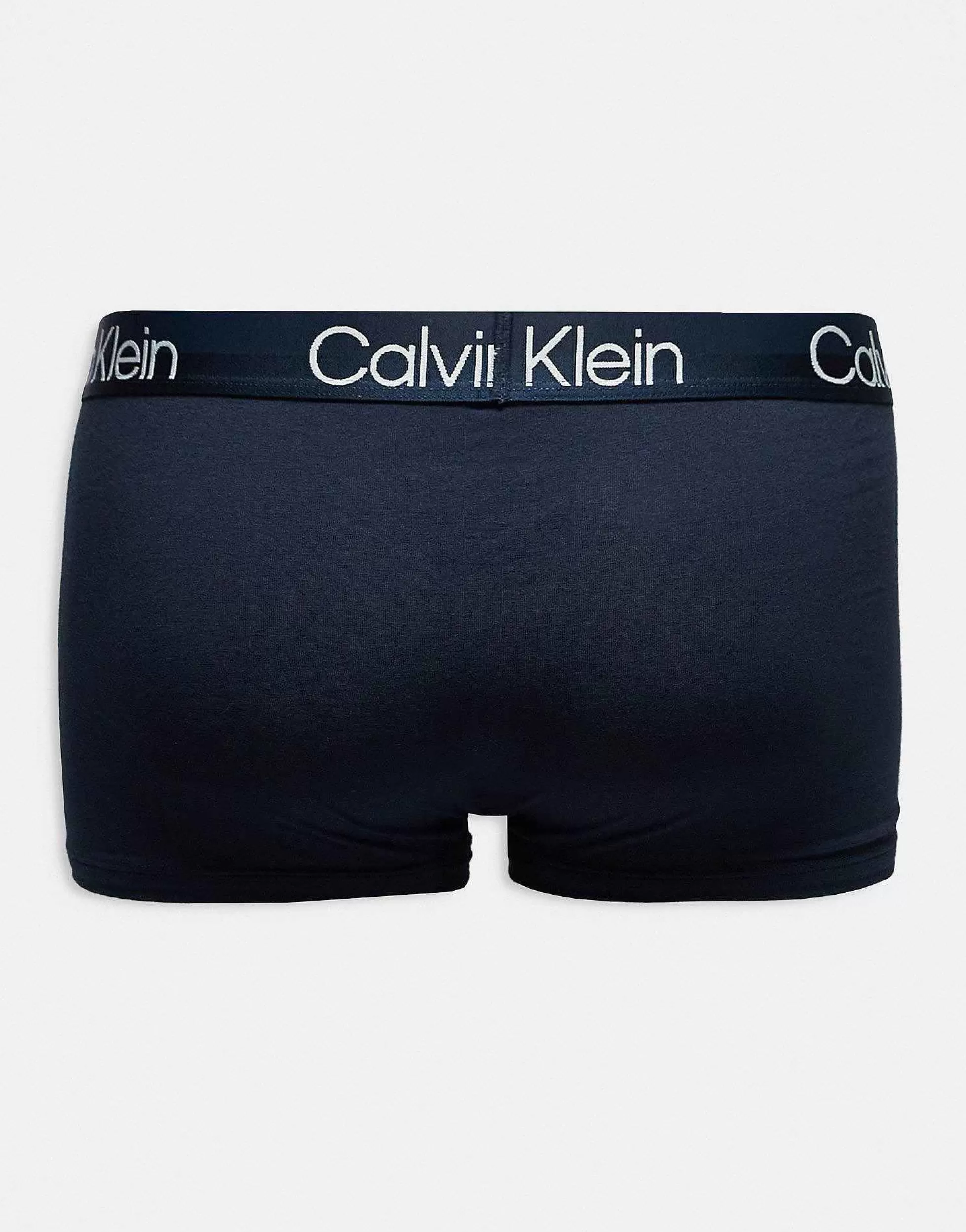 Men Calvin Klein 3-Pack Trunks In Navy, Grey And Khaki