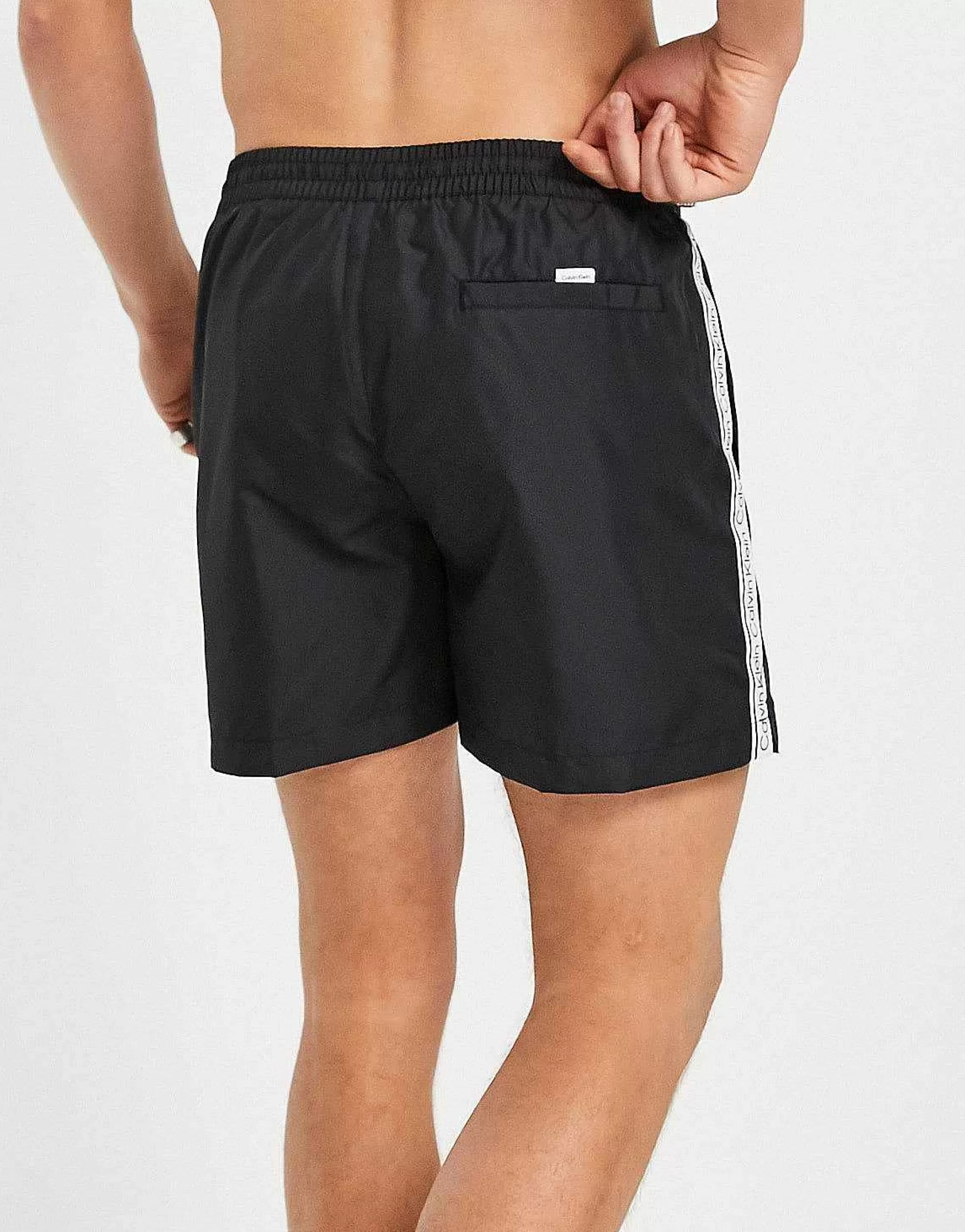 Men Calvin Klein Core Logo Swim Shorts In