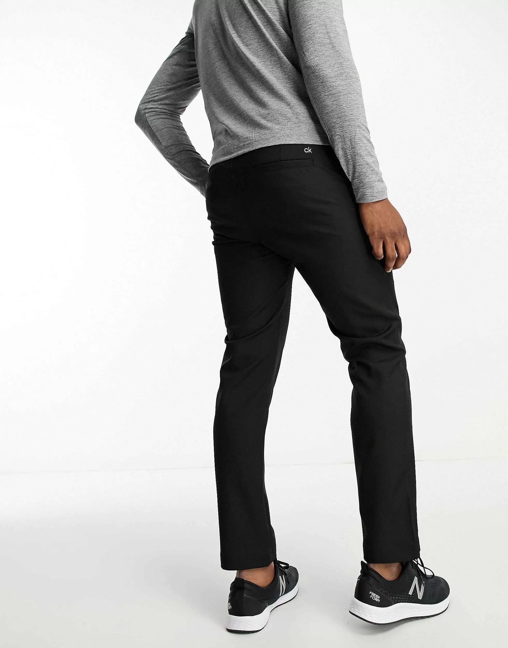 Men Calvin Klein Golf Bullet Regular Fit Stretch Trousers In
