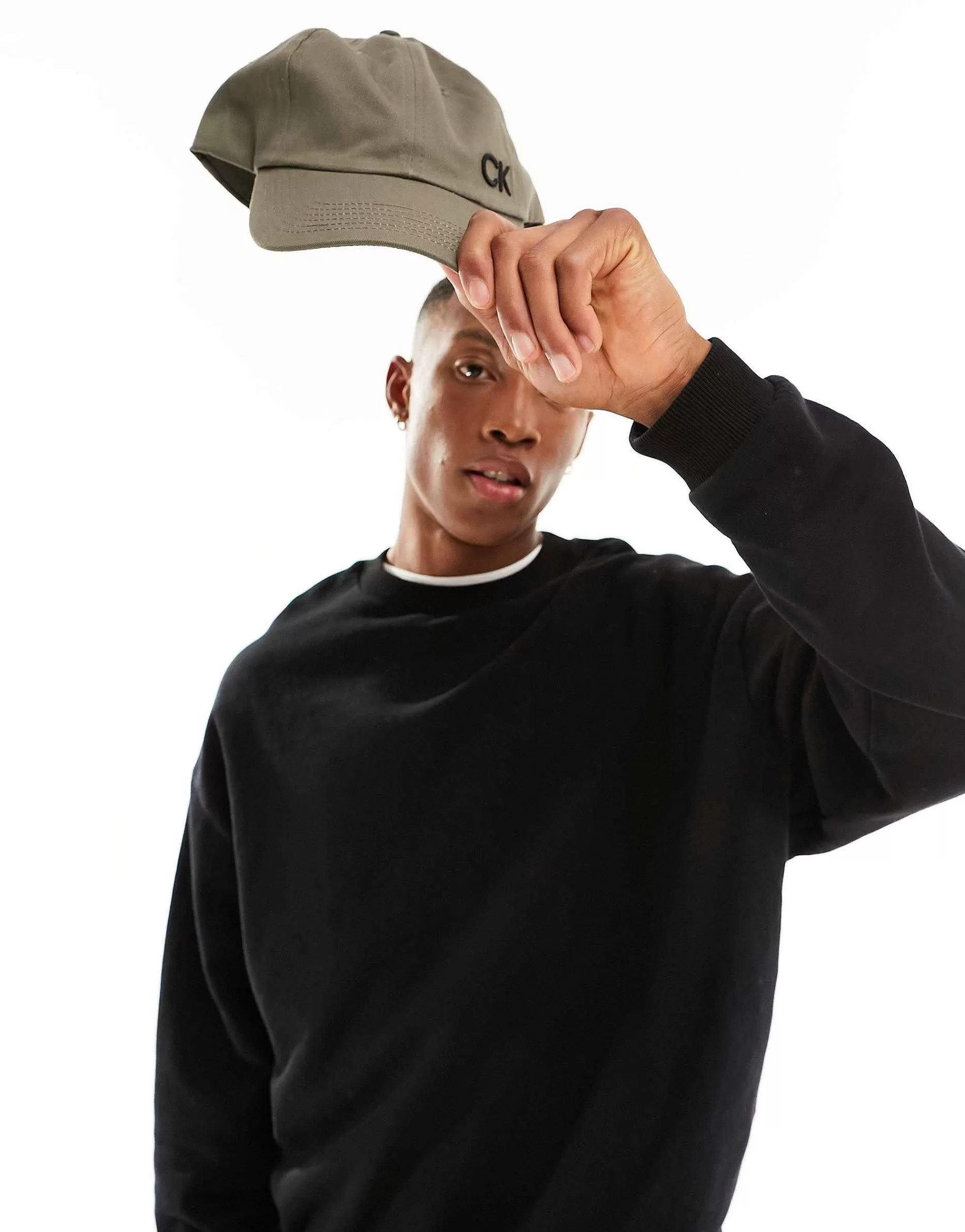 Men Calvin Klein Golf Cotton Twill Cap In