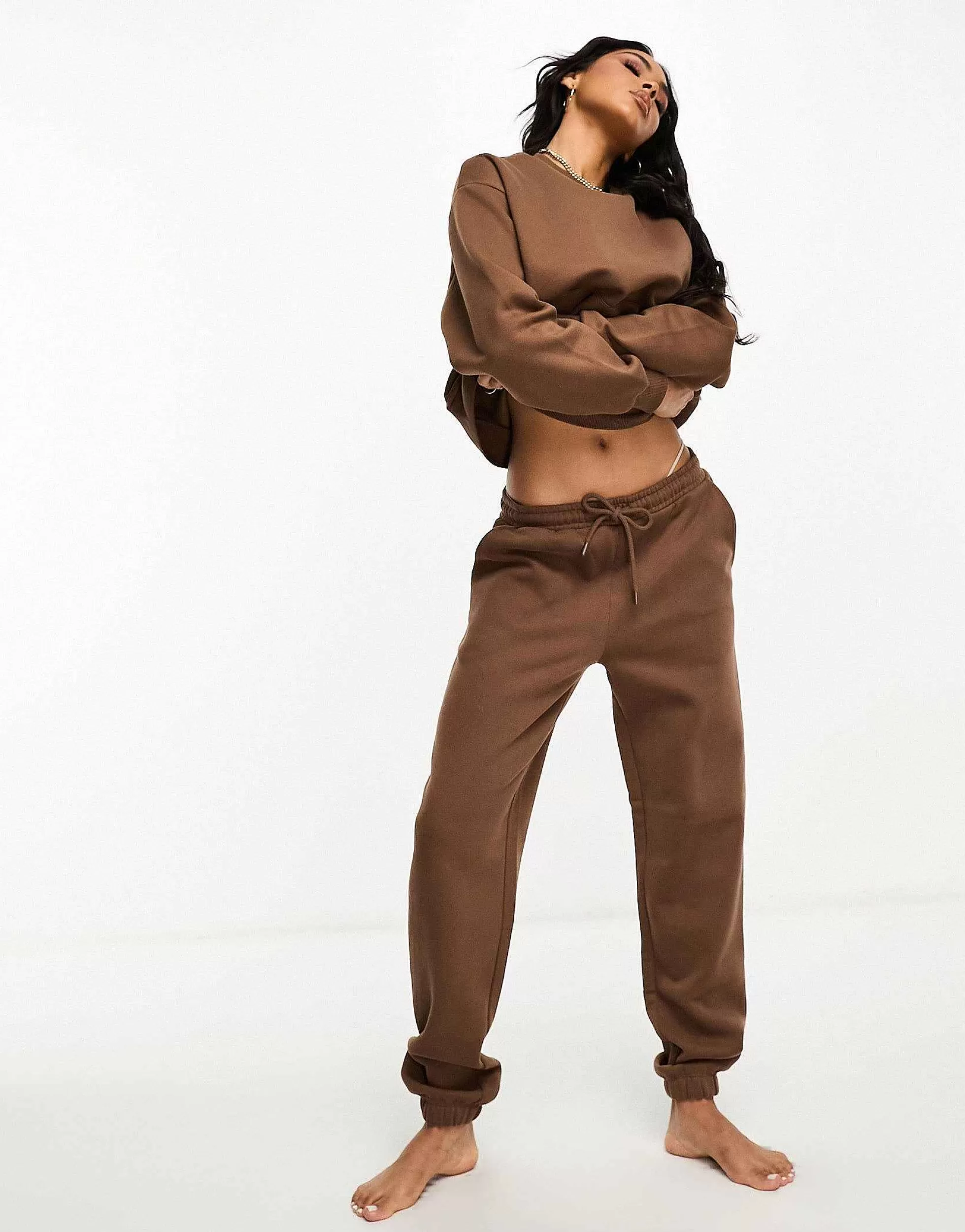 Women Chelsea Peers Mix&Match Joggers In Brown