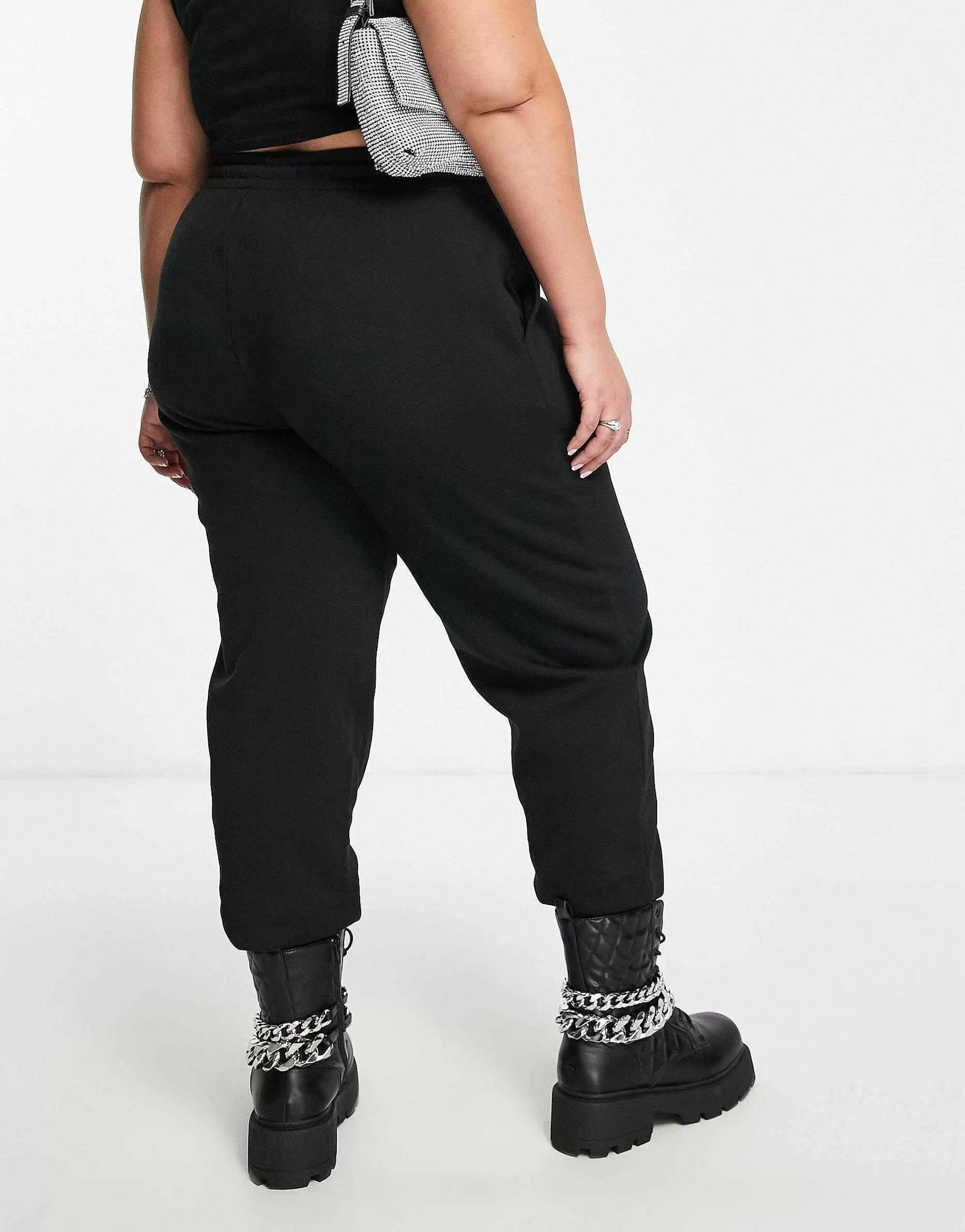 Women Collusion Plus Oversized Branded Joggers In