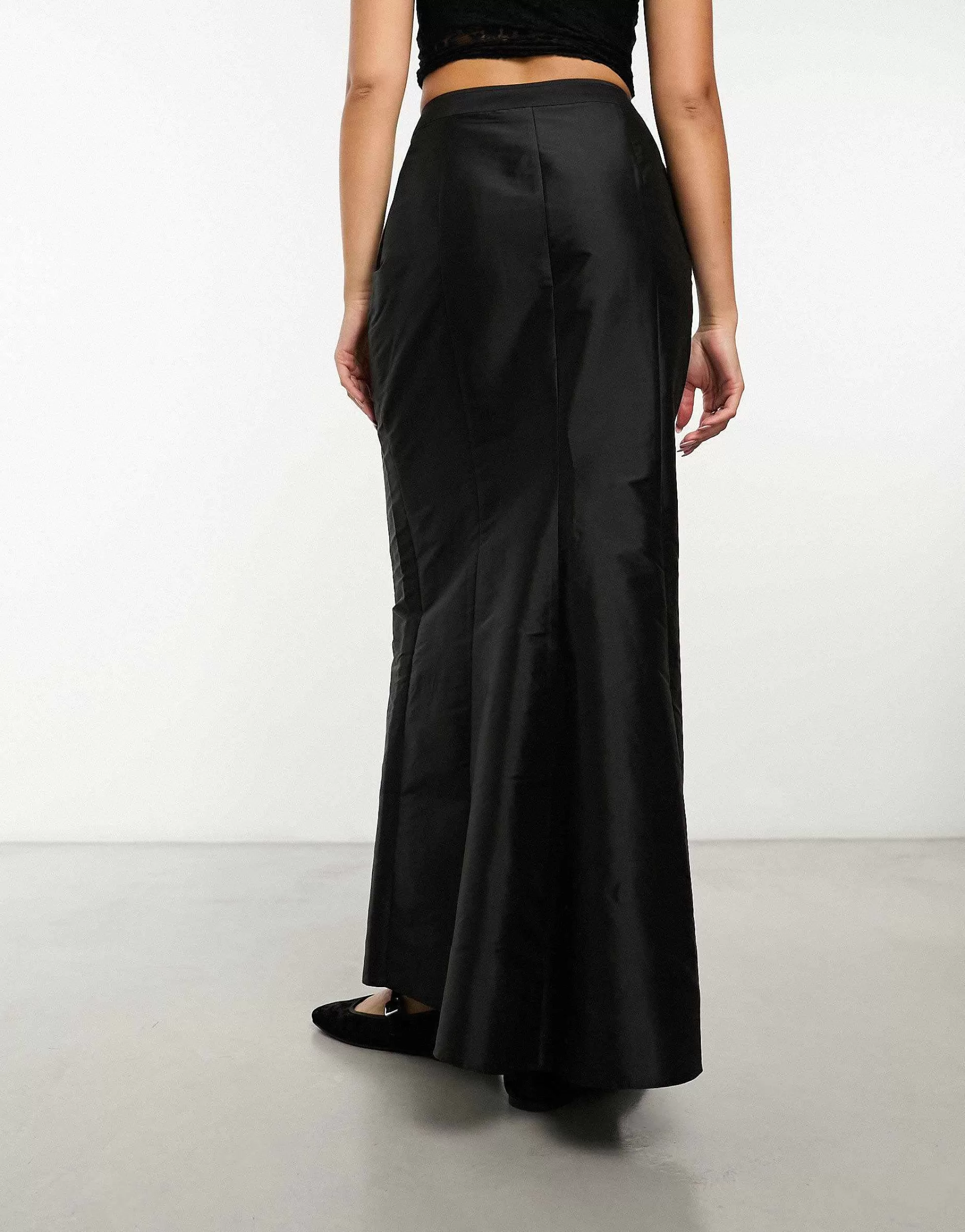 Women Collusion Sporty Maxi Skirt With Fishtail Detail In