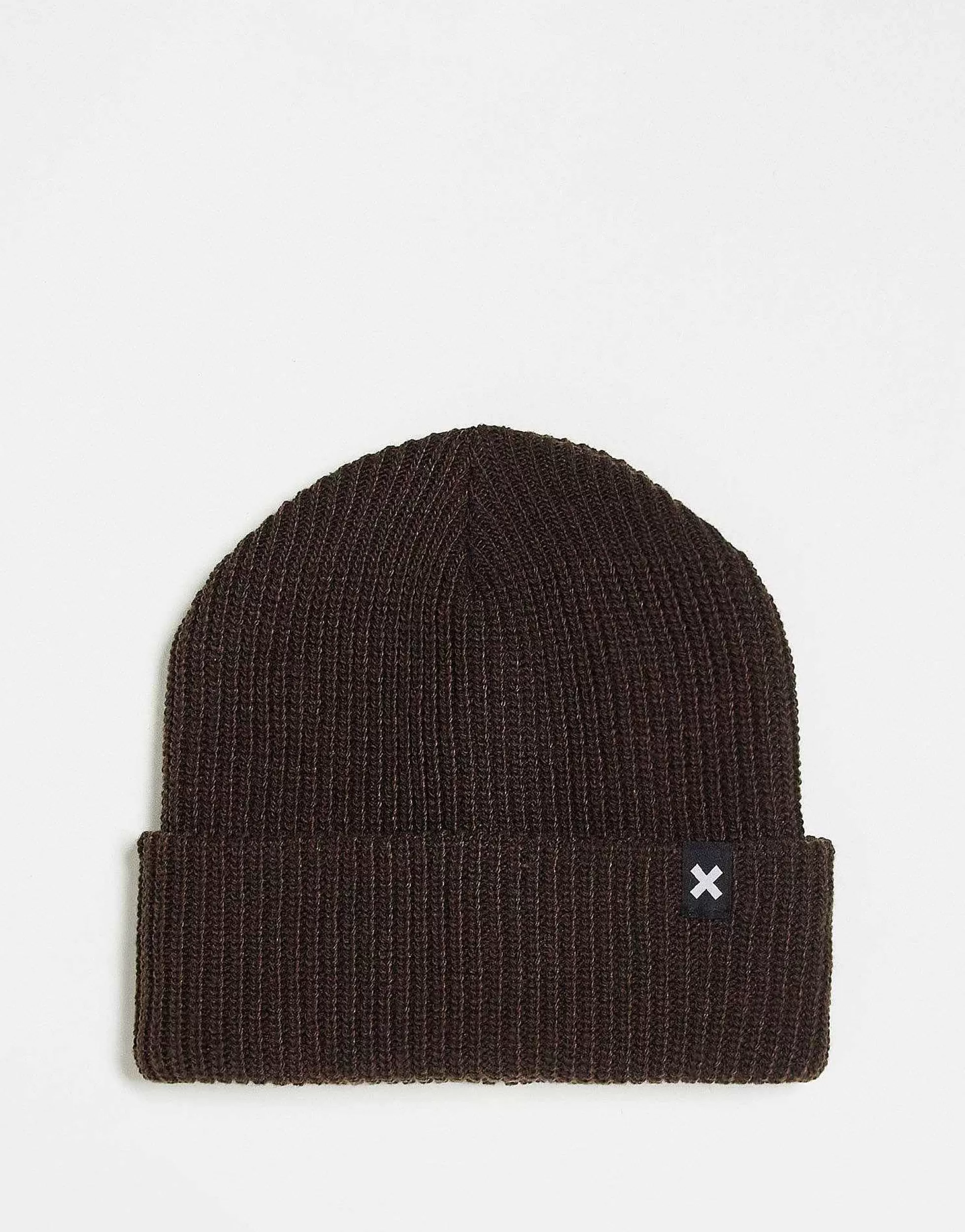 Women Collusion Unisex Beanie In Chocolate