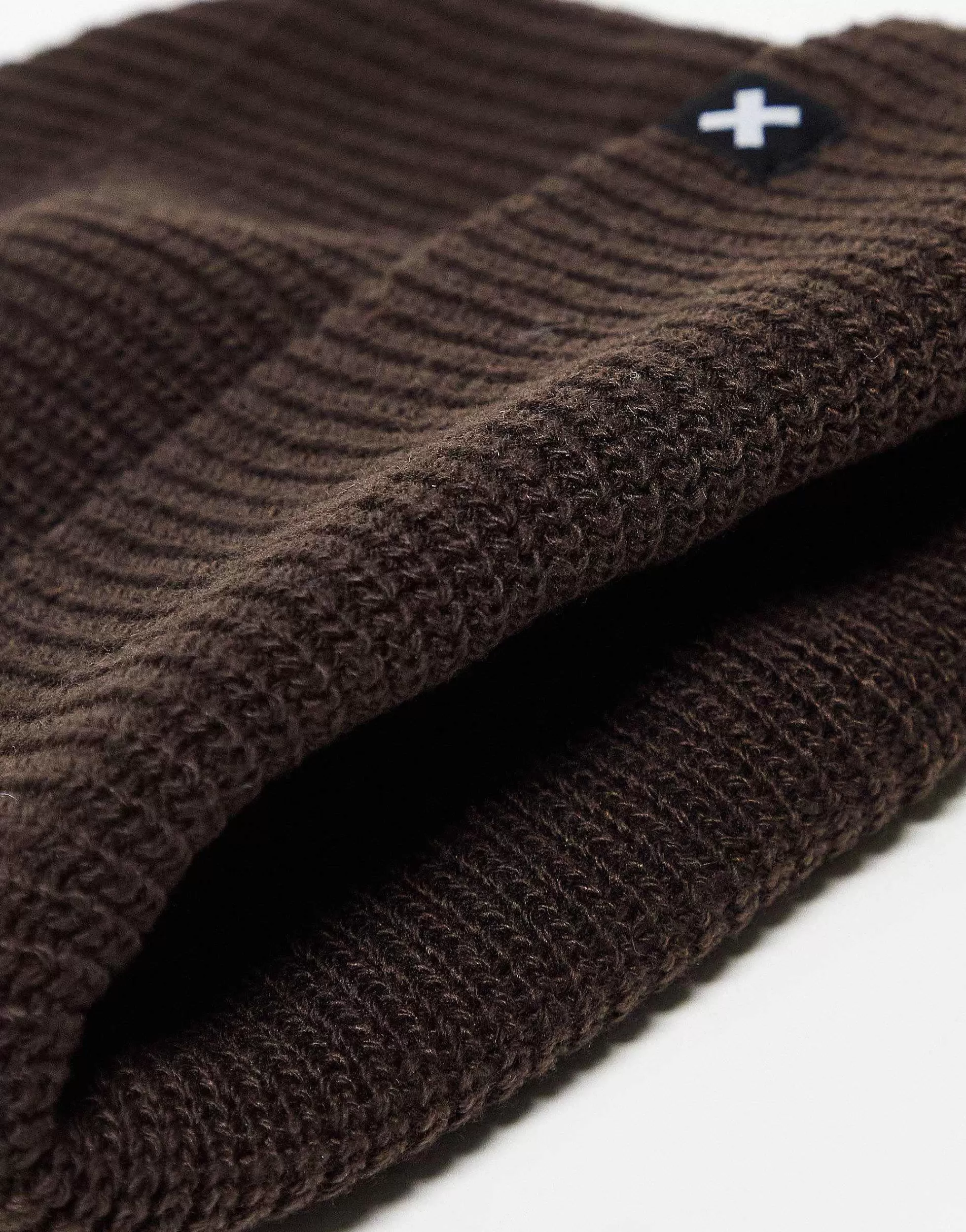 Women Collusion Unisex Beanie In Chocolate
