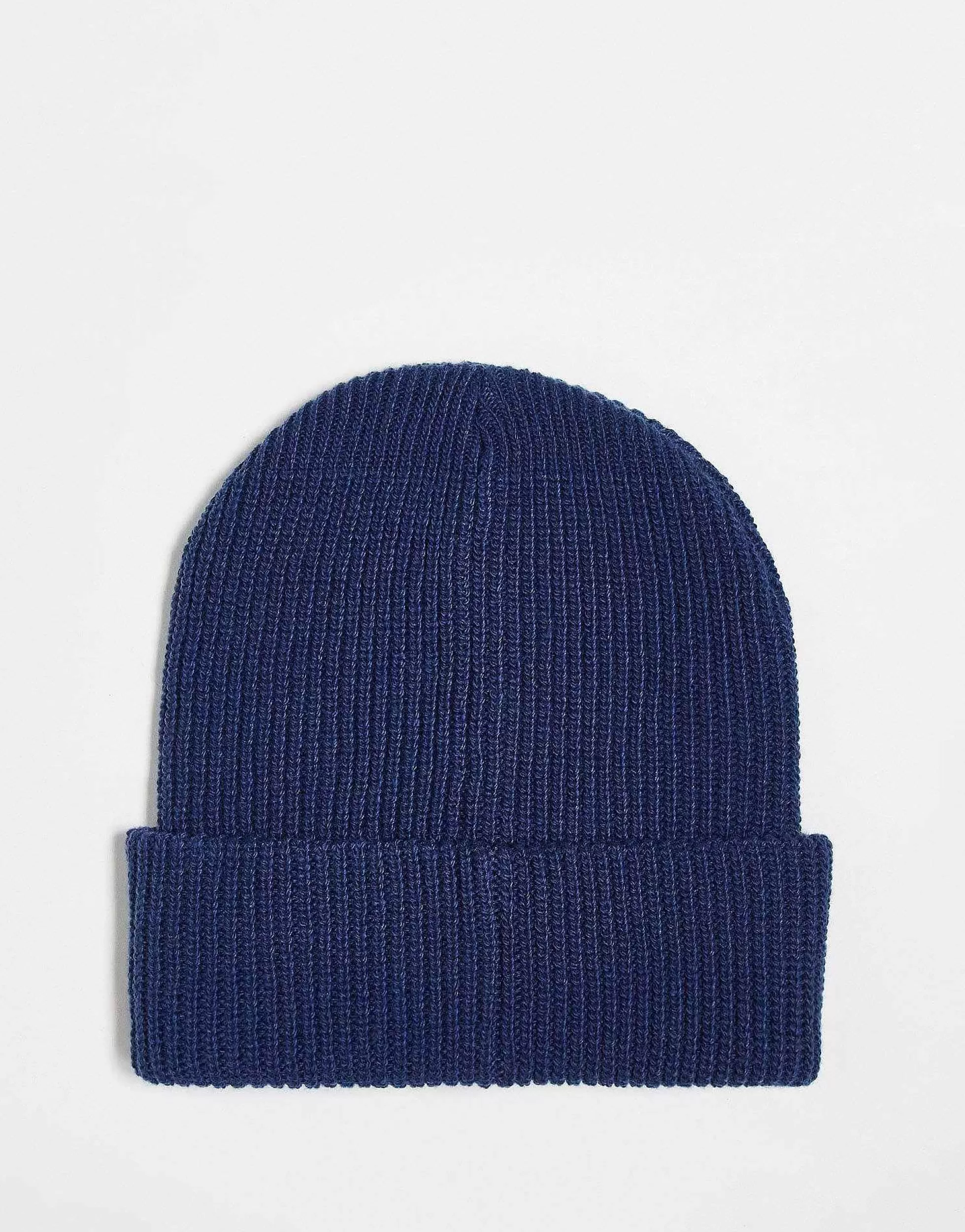Men Collusion Unisex Beanie In Navy Blue