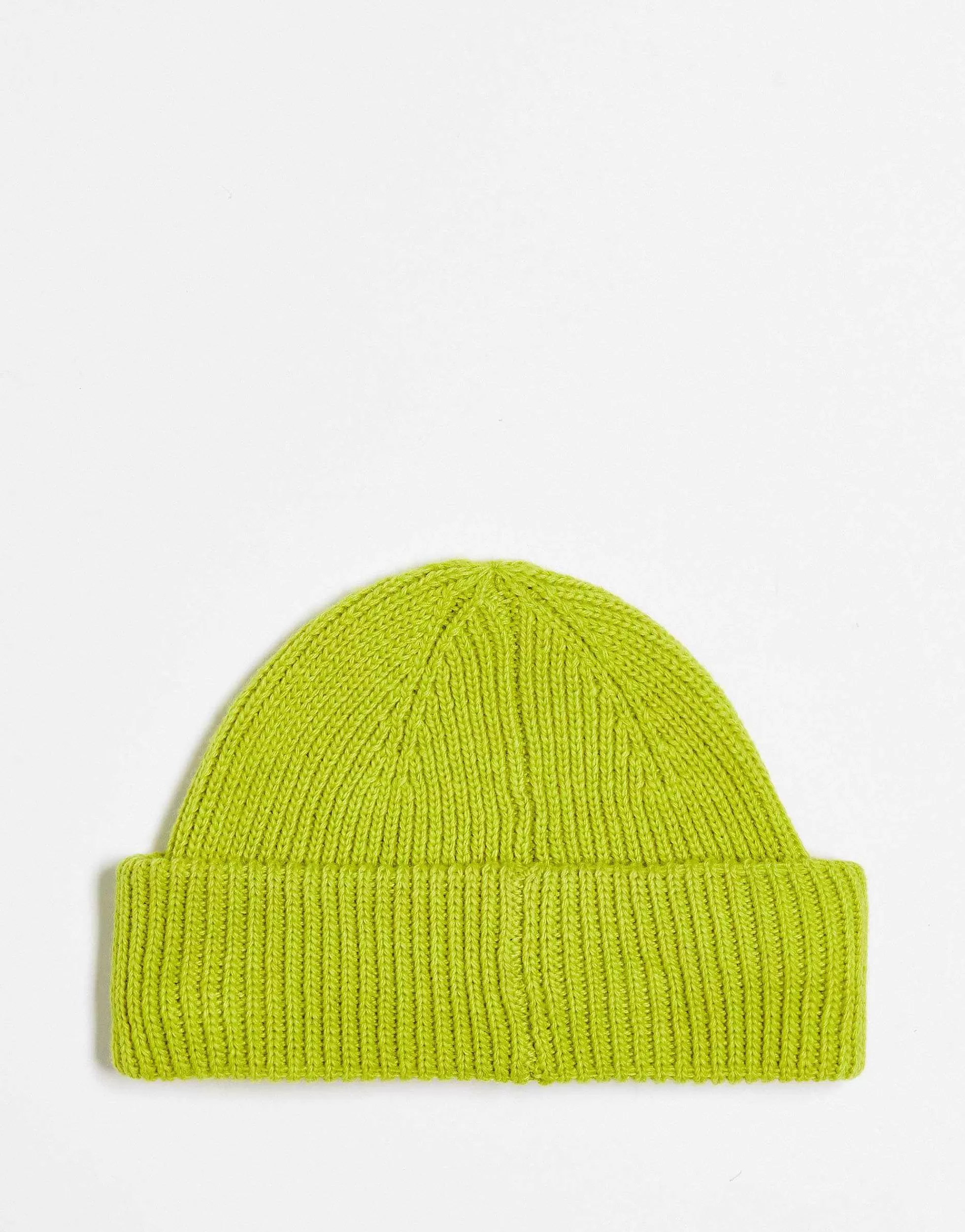 Women Collusion Unisex Fisherman Beanie In Lime Green