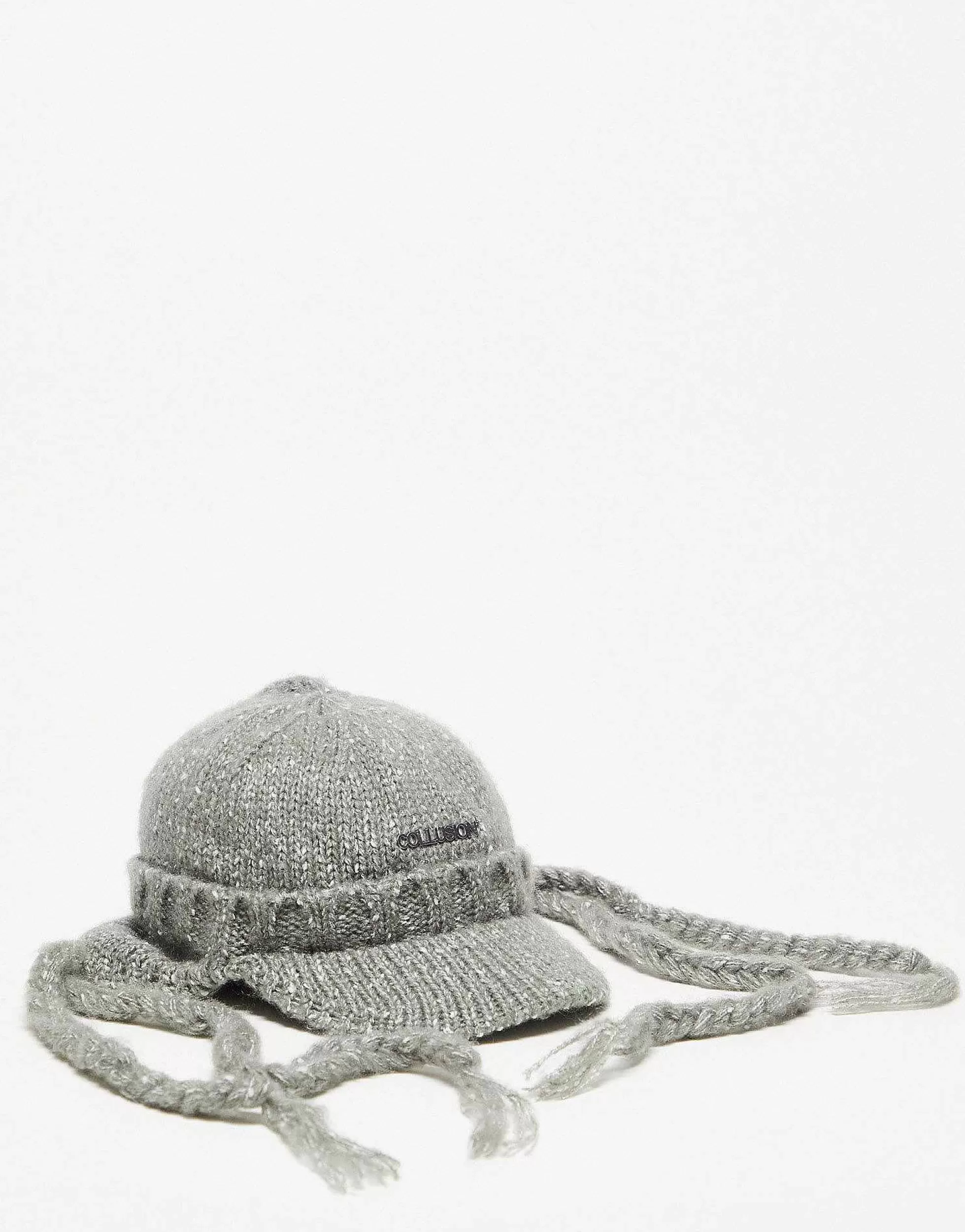 Men Collusion Unisex Knitted Cap With Tassels In
