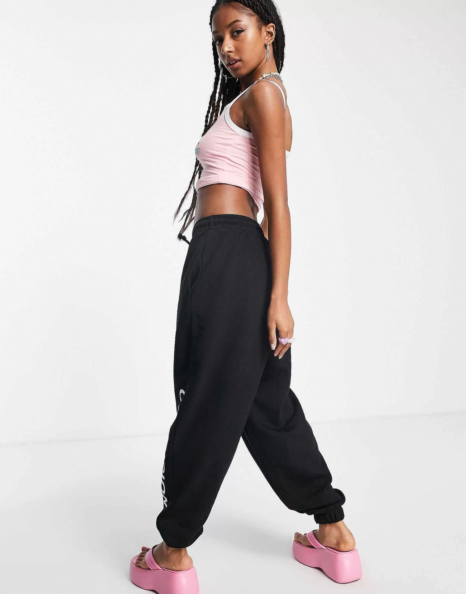 Women Collusion Unisex Logo Jogger In